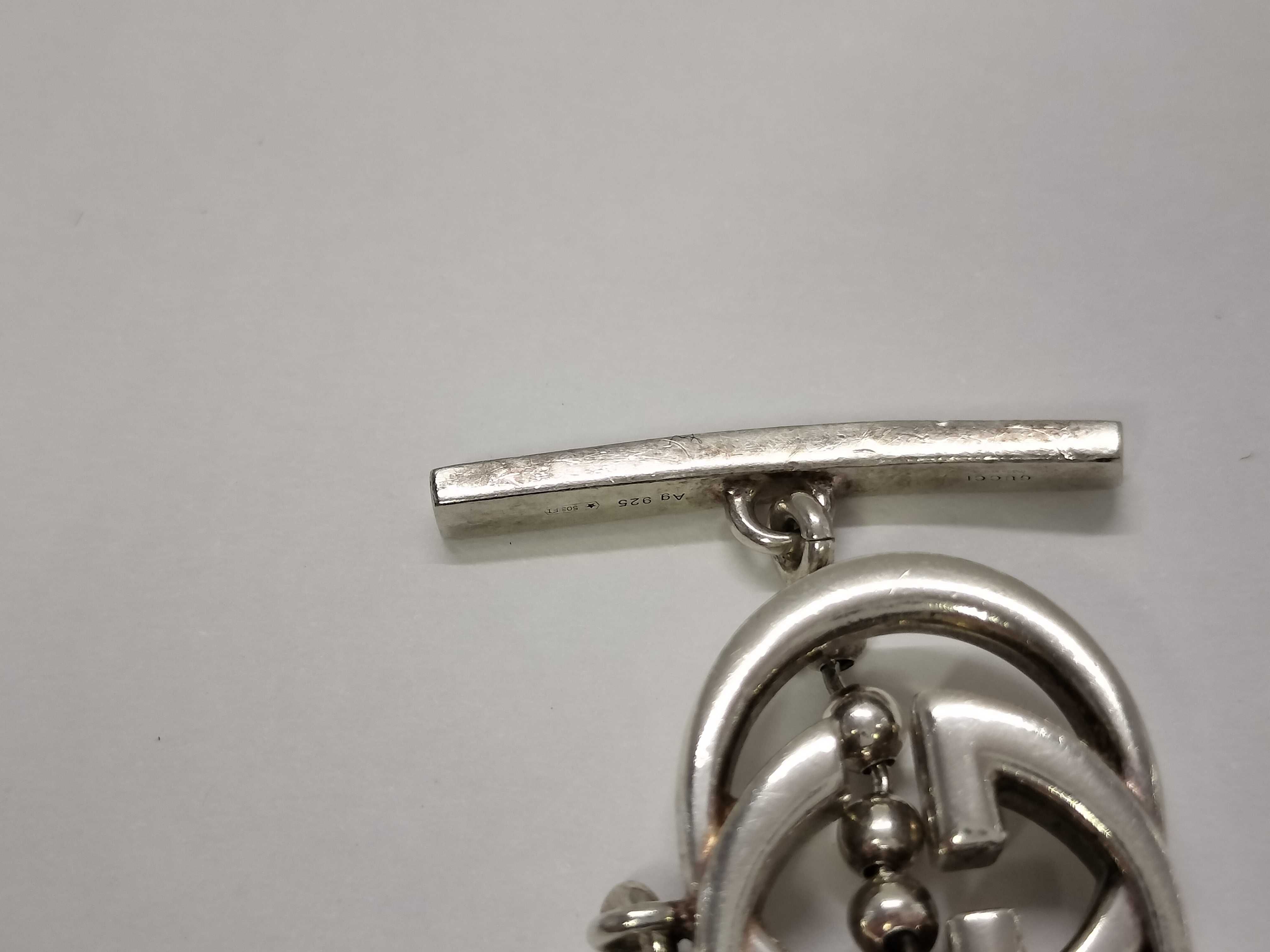 GG Interlocking Necklace, Ball Chain, AG925, 20.6g — view 10