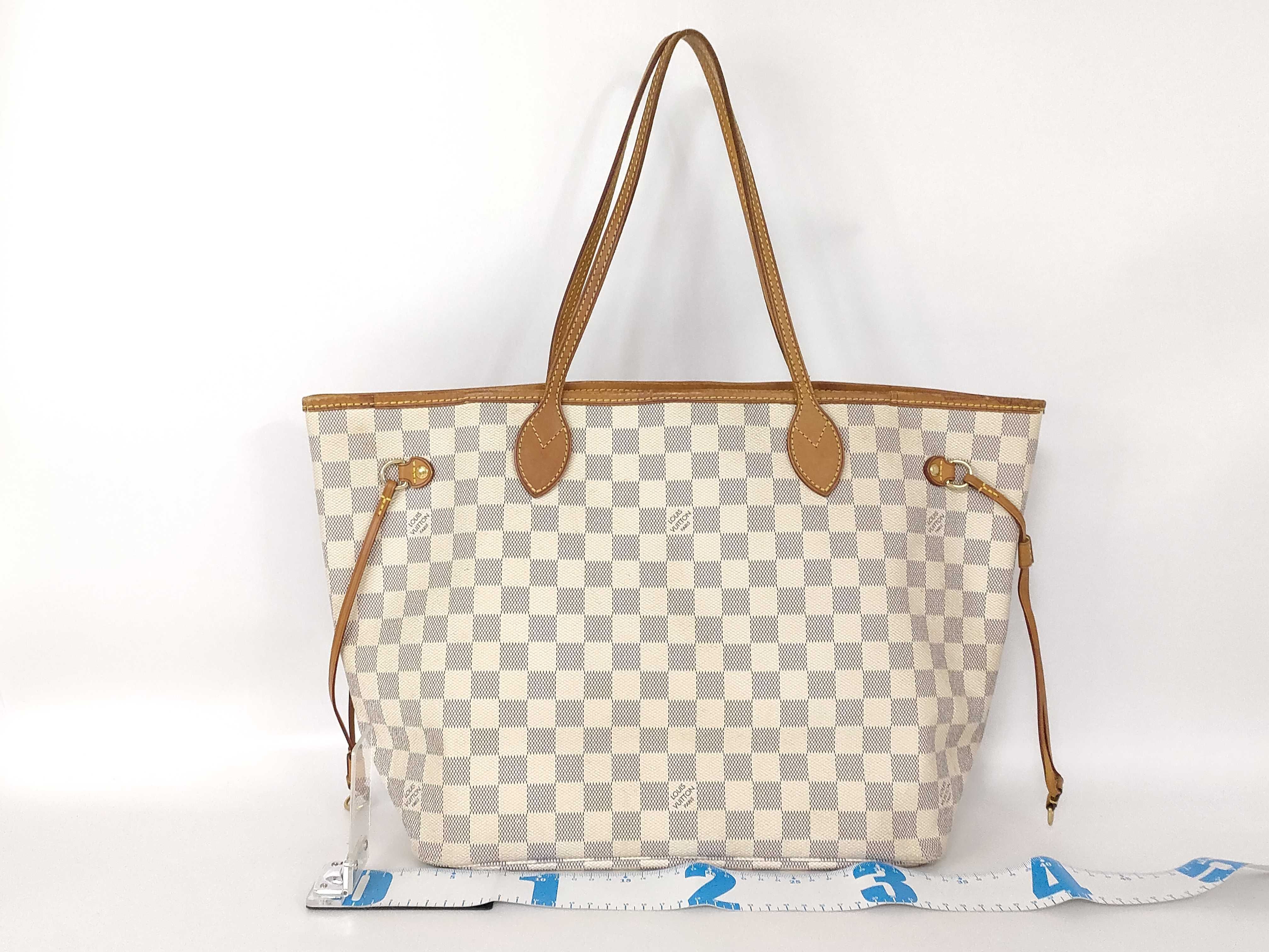 Damier Azur Neverfull MM Tote Bag — view 2