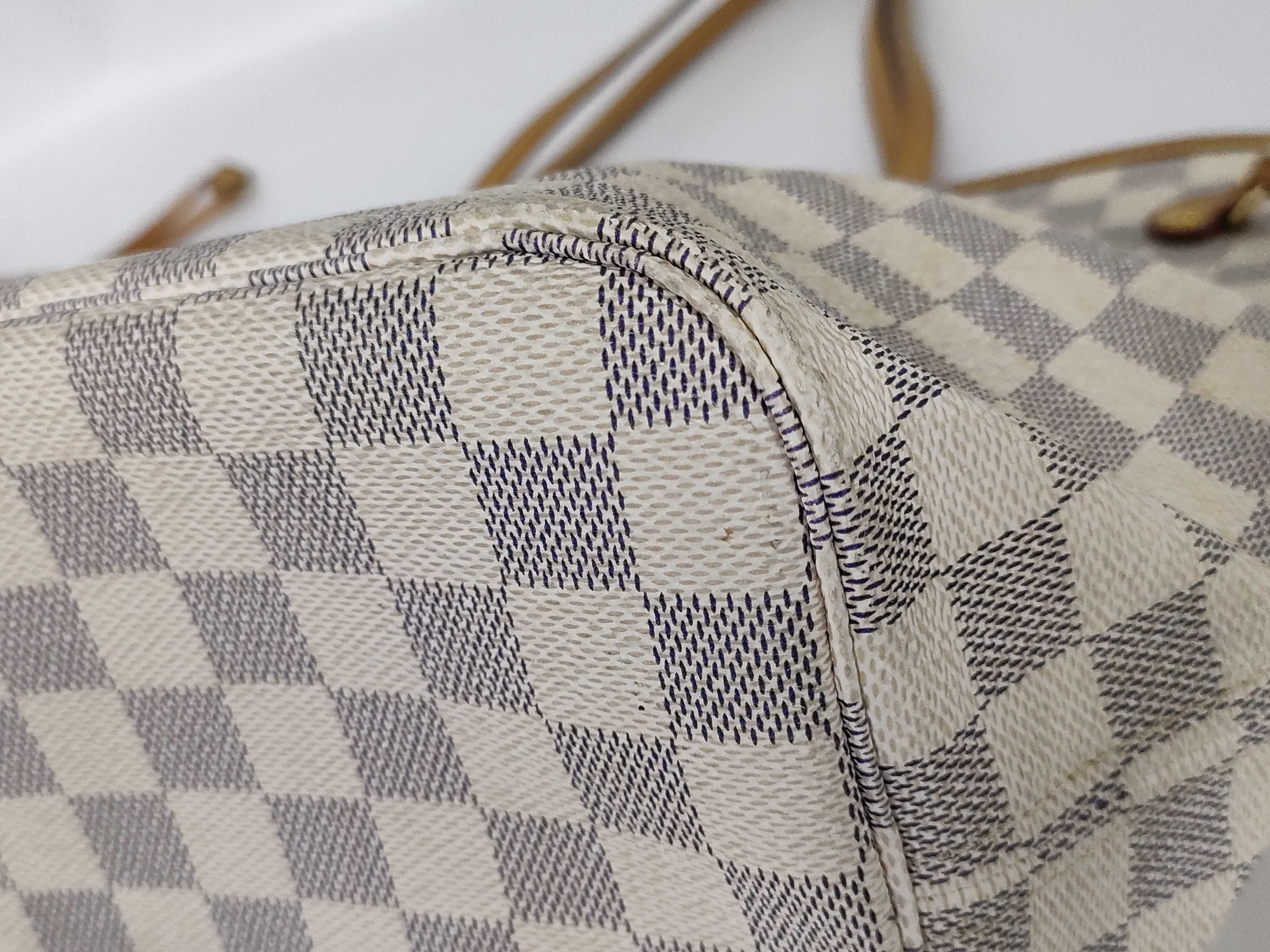 Damier Azur Neverfull MM Tote Bag — view 6