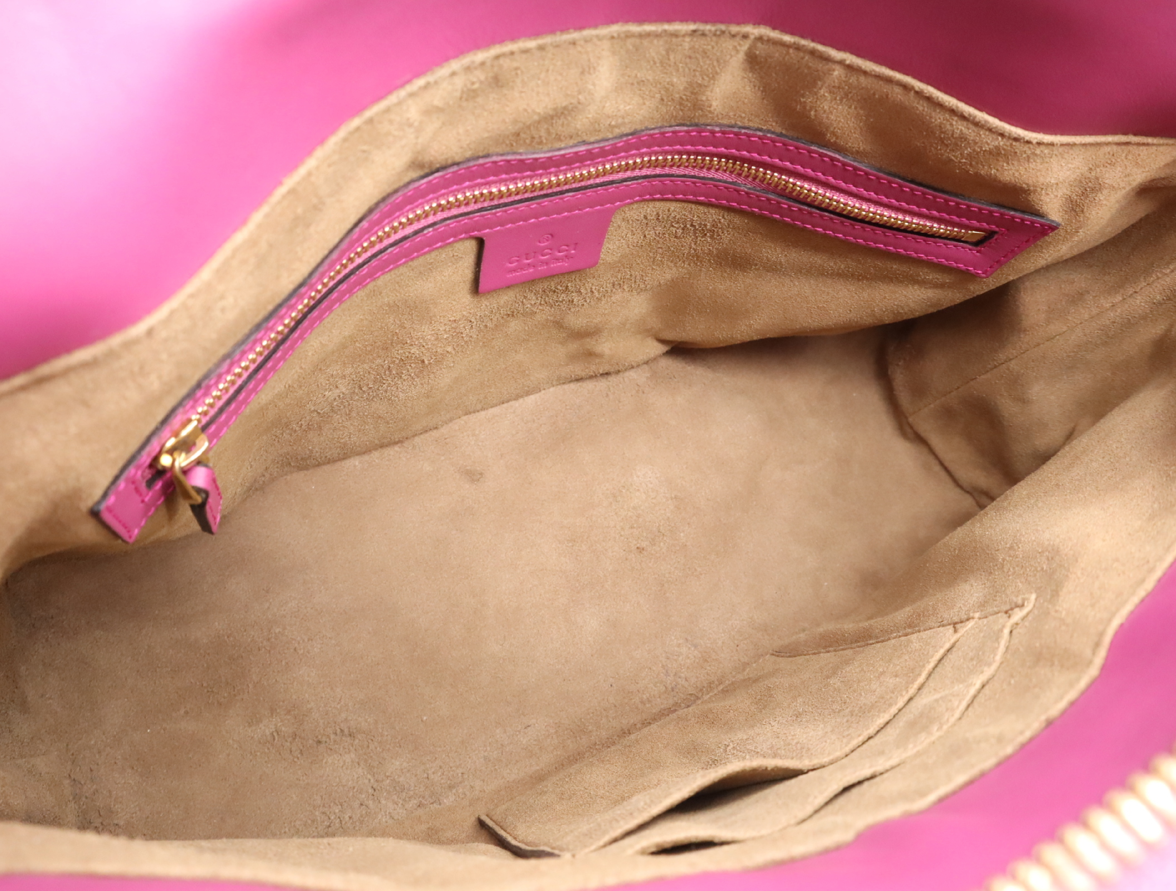 2409534 GG Supreme 2-Way Handbag with Shoulder Strap, Pink Handbag — view 14
