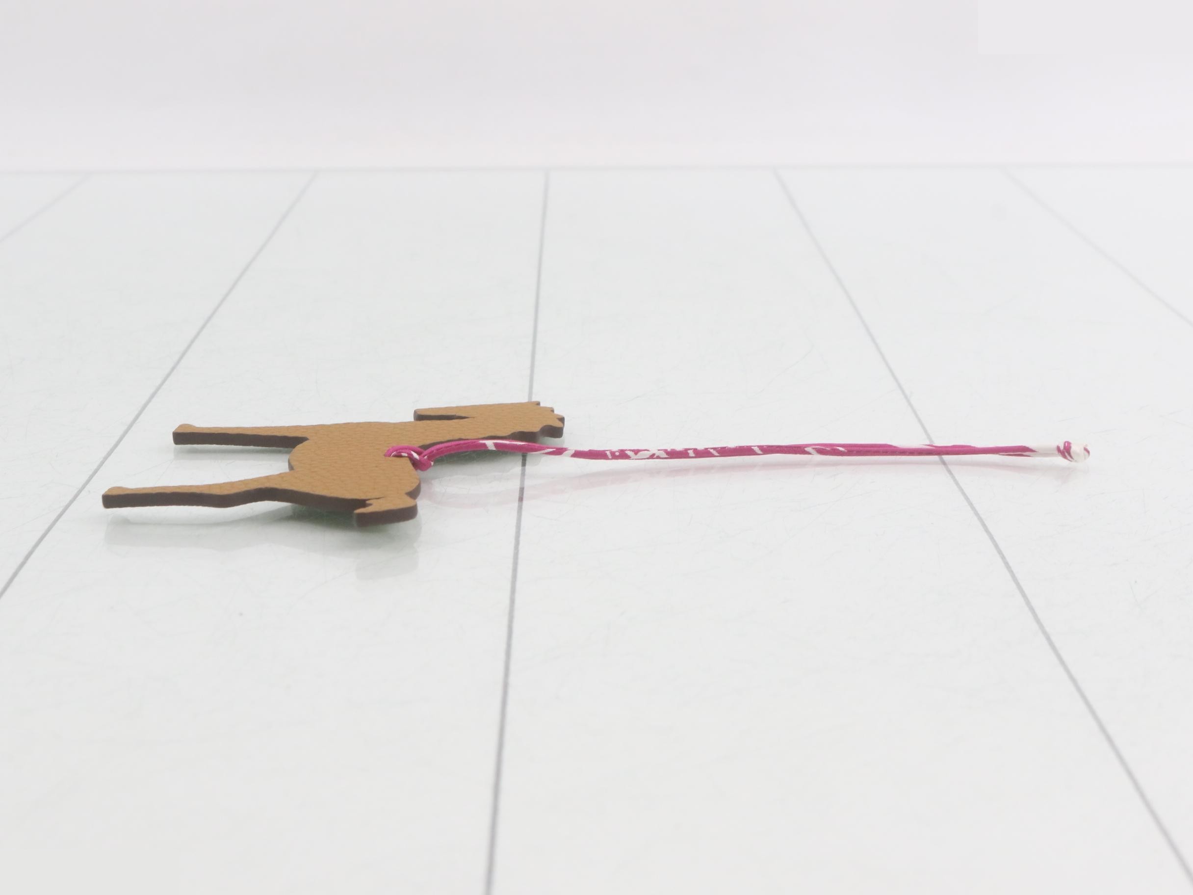 Hermès Petit H Taurillon Clemence Charm Horse — view 3
