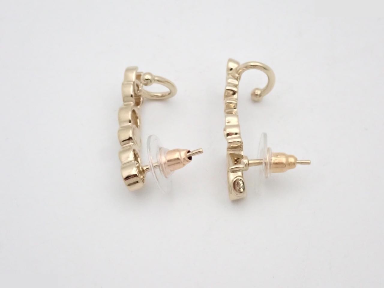 Coco Mark Gold Earrings — view 3