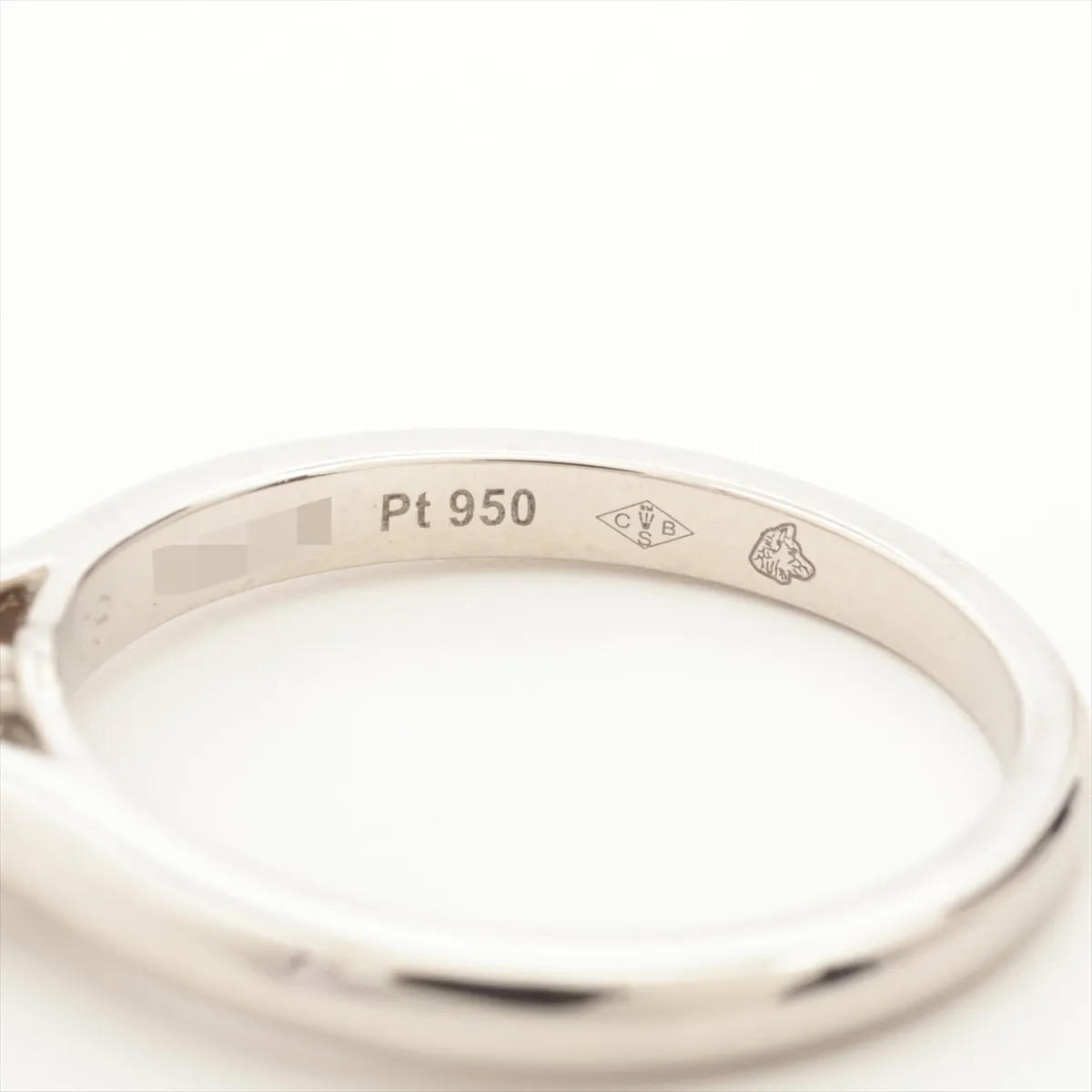 Solitaire 1895 Diamond Ring Pt950 3.5g D0.31 48 266ALS — view 4