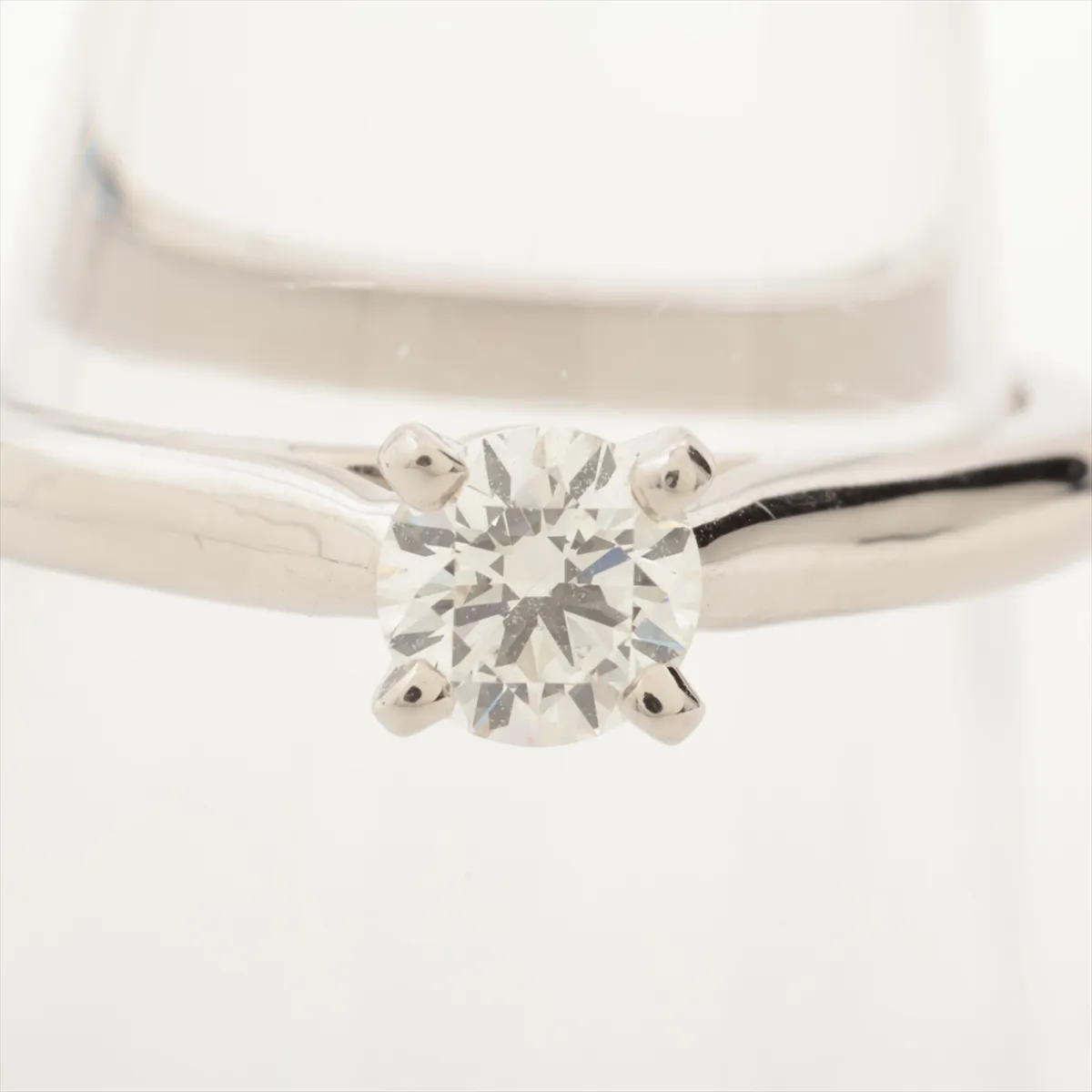 Solitaire 1895 Diamond Ring Pt950 3.5g D0.31 48 266ALS — view 5