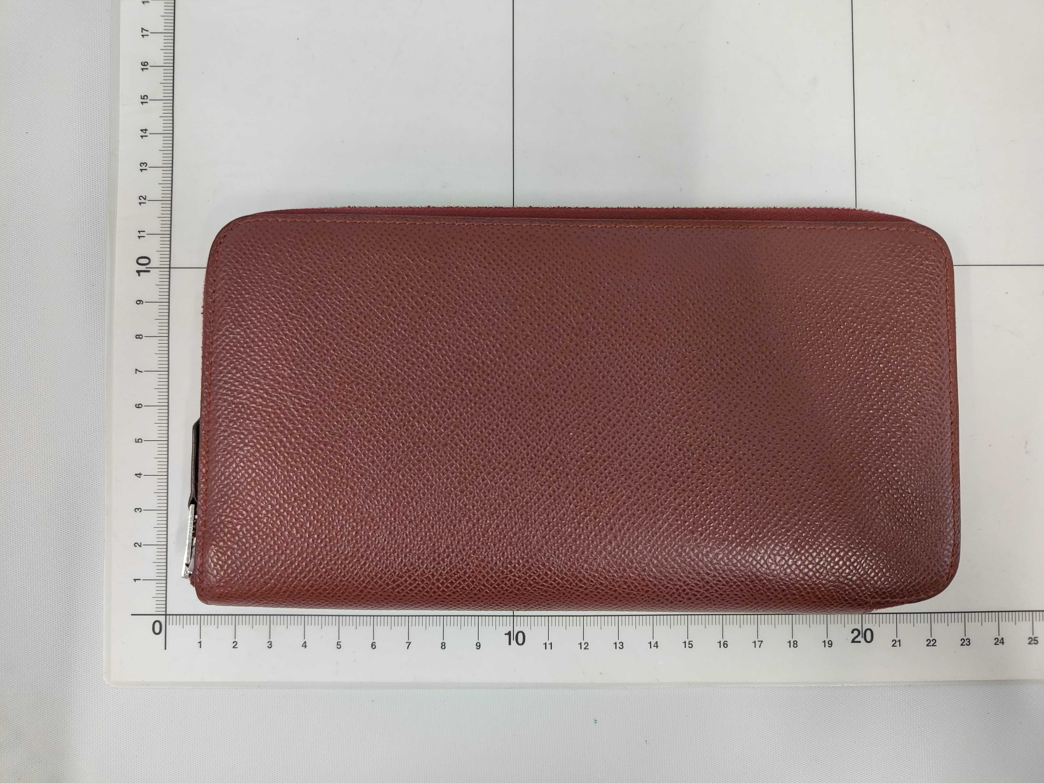 Azap Long Silk In Epsom Leather Wallet, D Stamp, Bordeaux, Silver Hardware — view 2