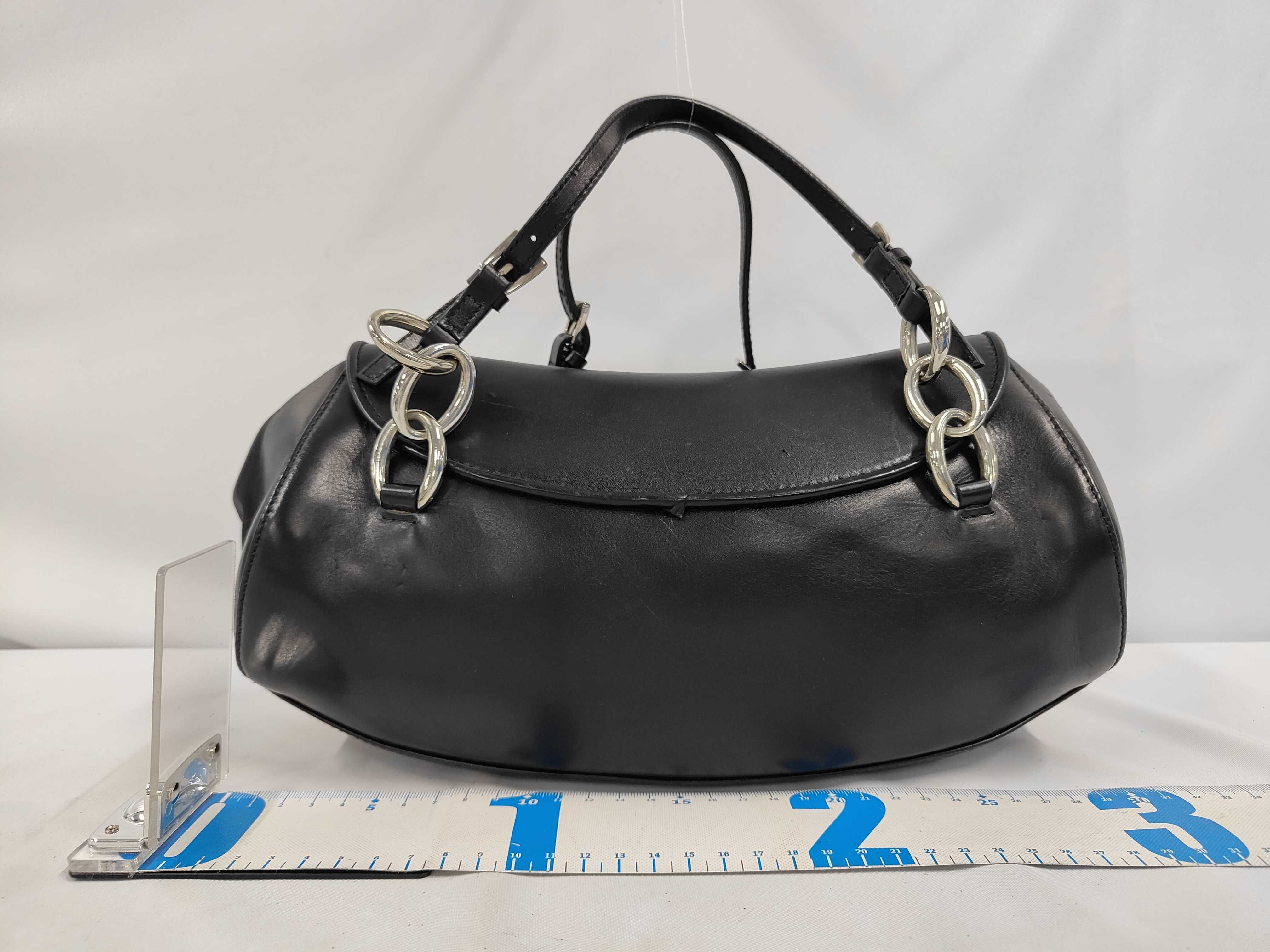 DIVA Shoulder Bag, Leather, Black Shoulder Bag — view 2