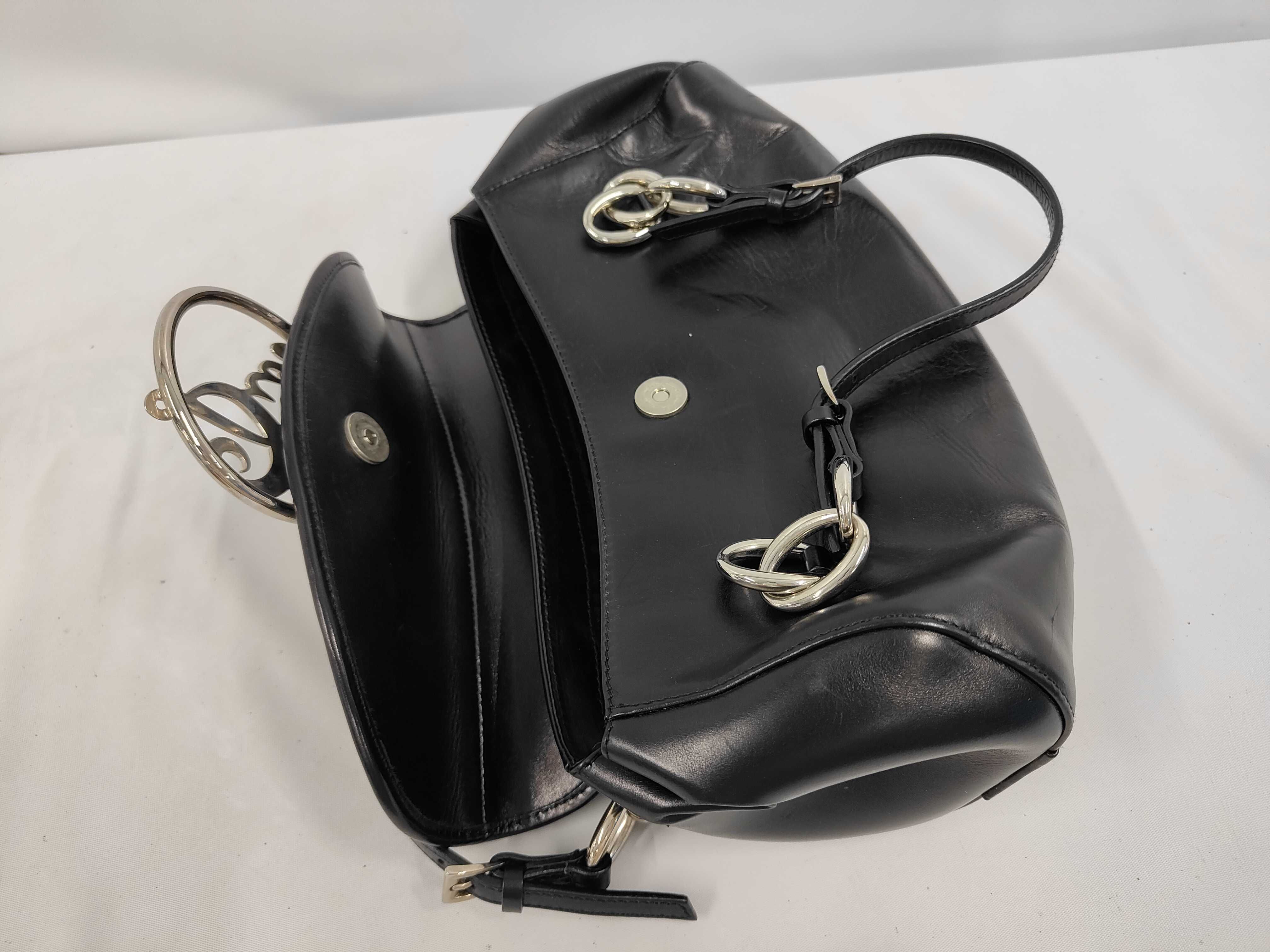 DIVA Shoulder Bag, Leather, Black Shoulder Bag — view 8