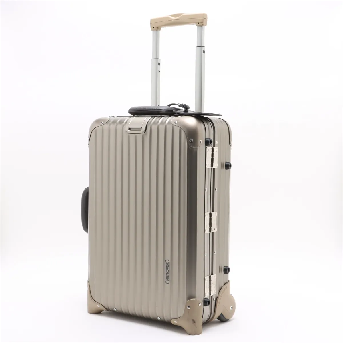 [Individually packaged] Rimowa Topas Titanium Aluminum Carry-on Suitcase, Silver, Combination Lock 821 423 — view 12