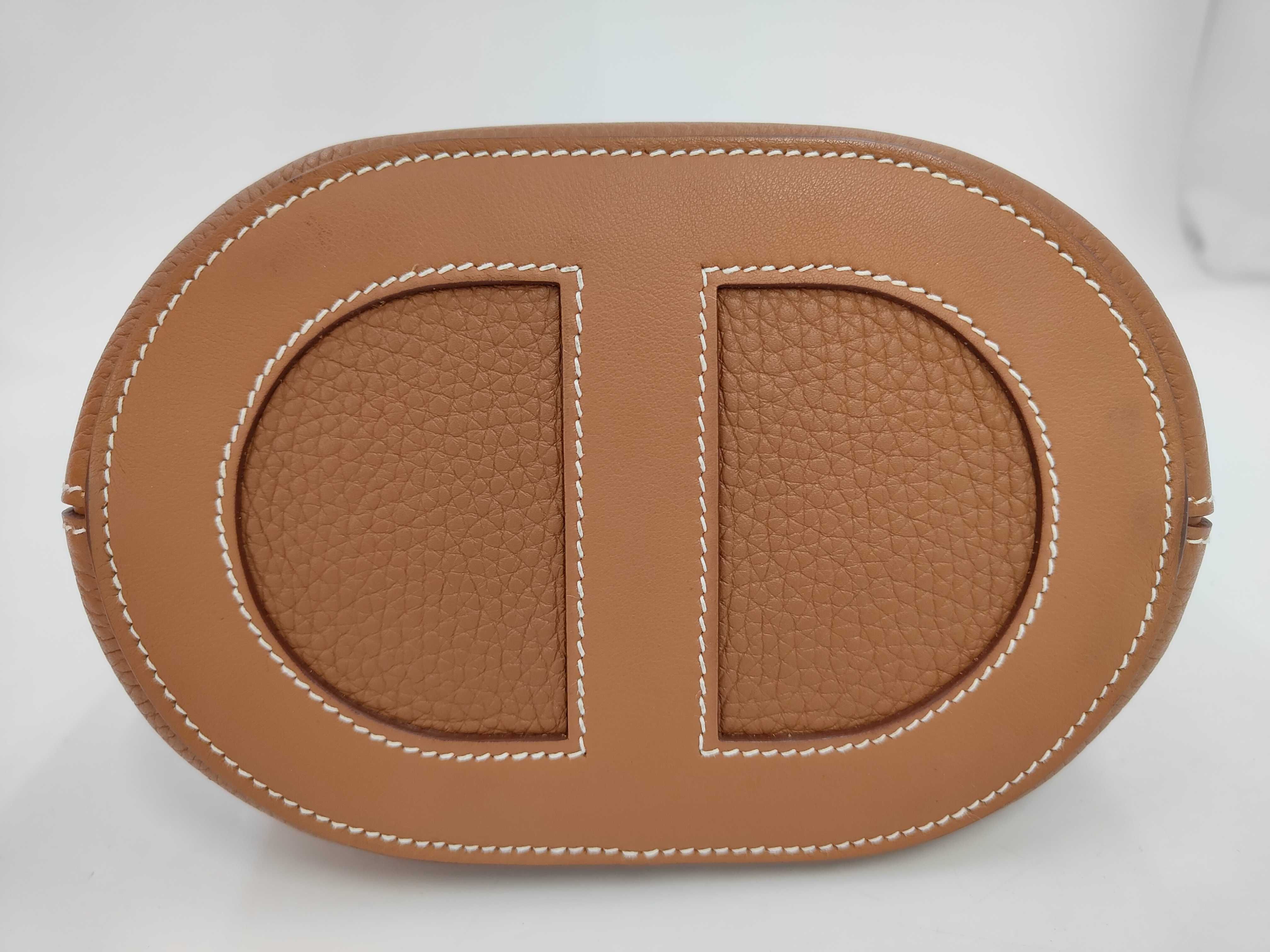 In the Loop handbag, gold with silver hardware, K stamp. — view 7