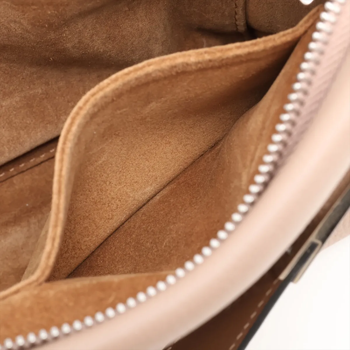 Missy Small Leather Handbag, Beige — view 10