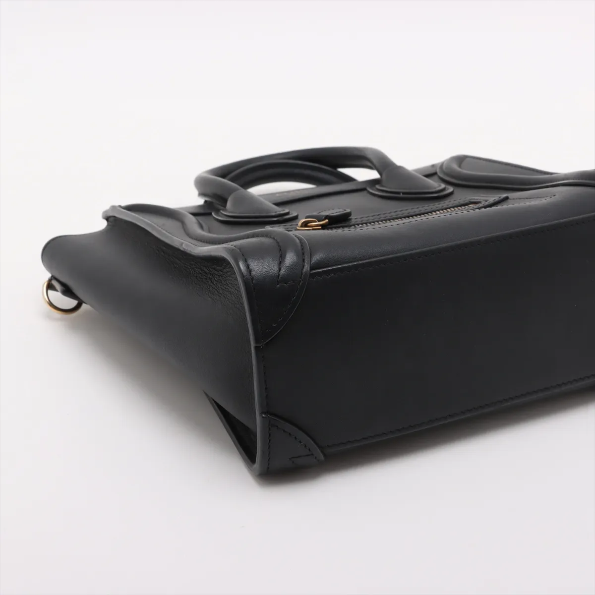 Luggage Nano Shopper Leather 2WAY Handbag Black — view 4