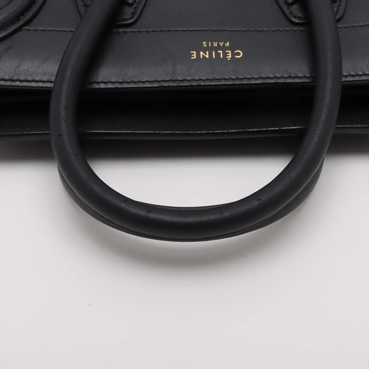 Luggage Nano Shopper Leather 2WAY Handbag Black — view 5