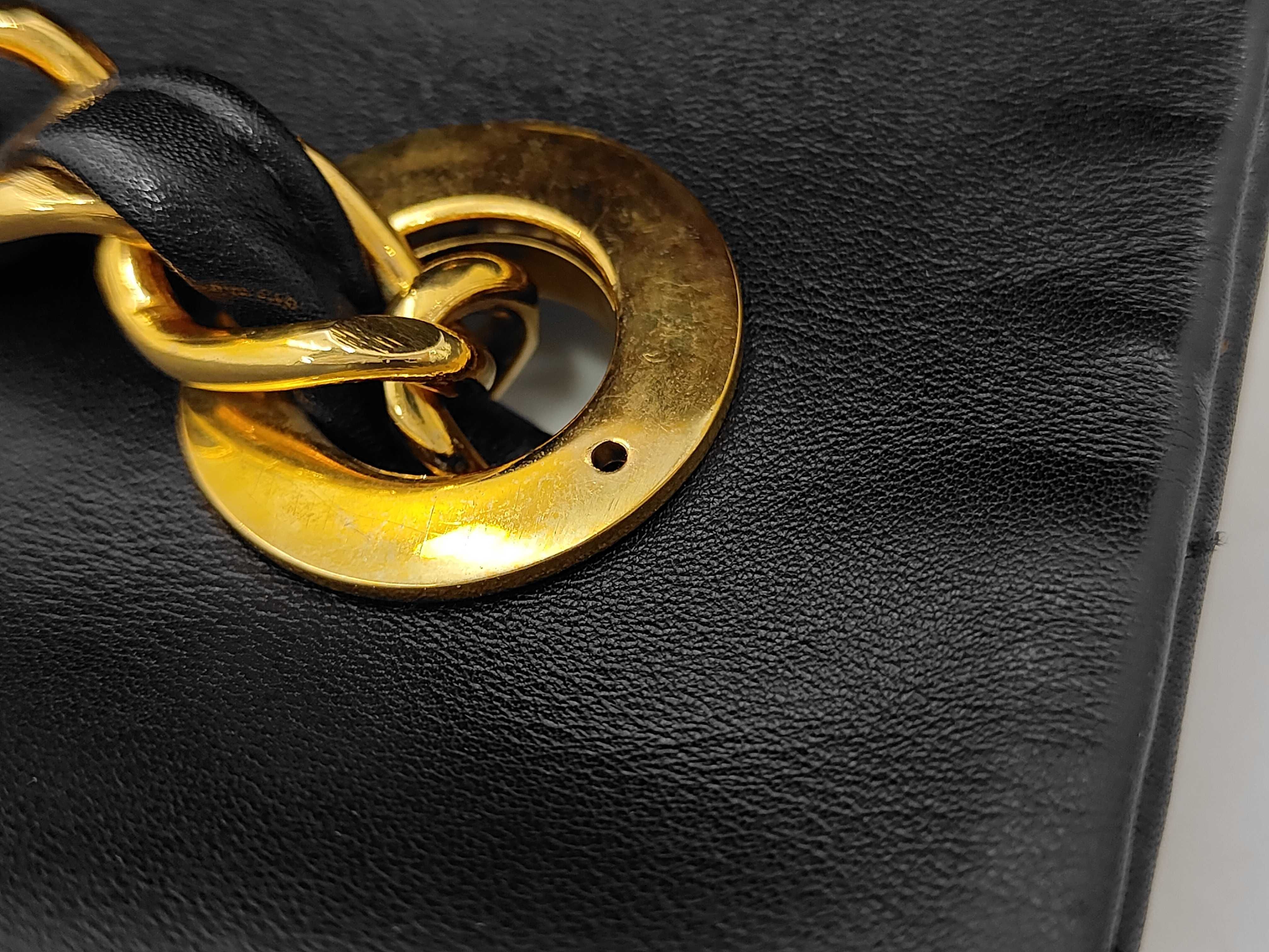 Large Matelassé 34 Lambskin Black with Gold Hardware A01094 Shoulder Bag — view 6