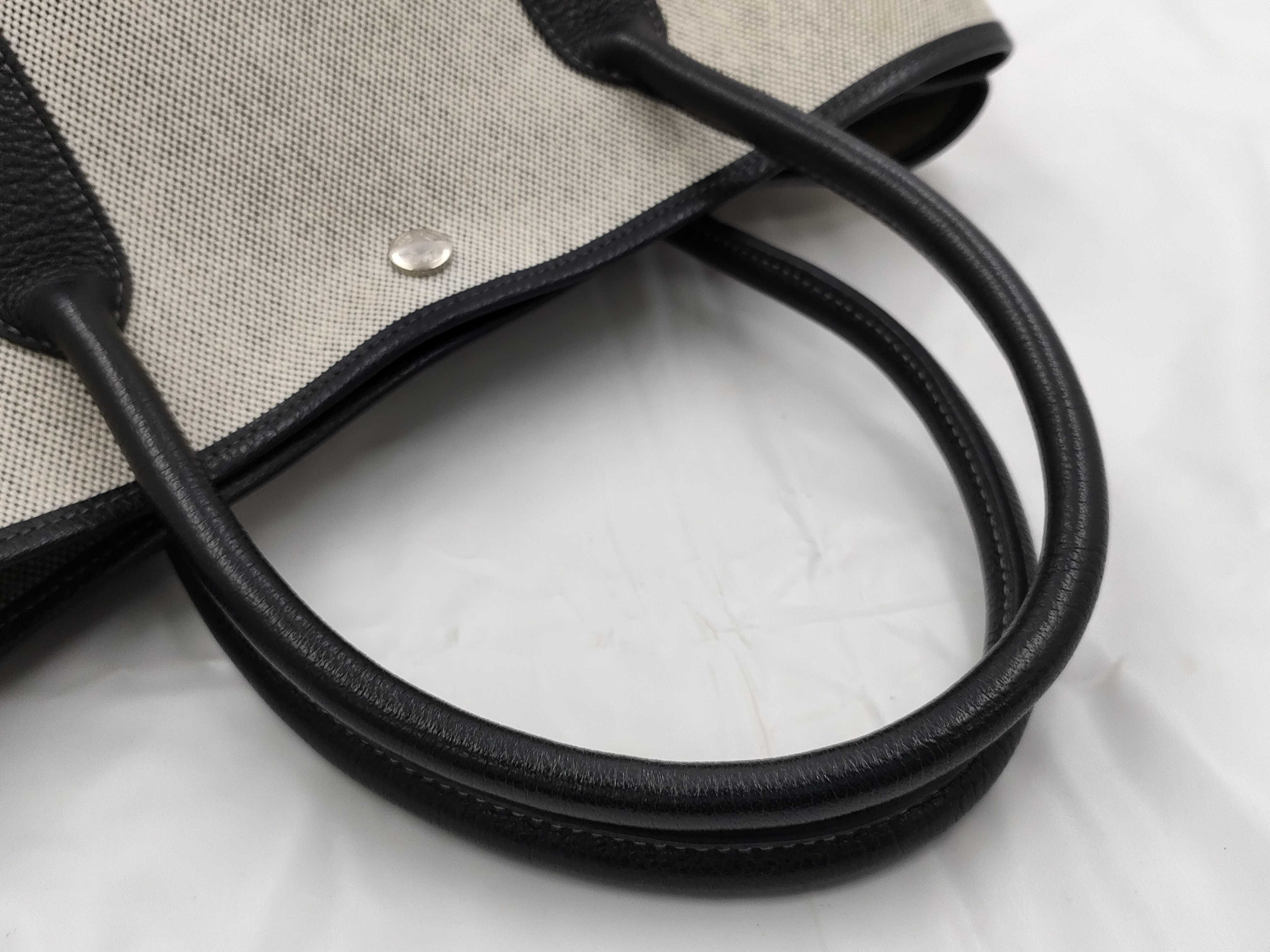 Garden Party PM Buffalo x Toile H Tote Bag, Beige, Silver Hardware H: 2004 Tote Bag — view 5