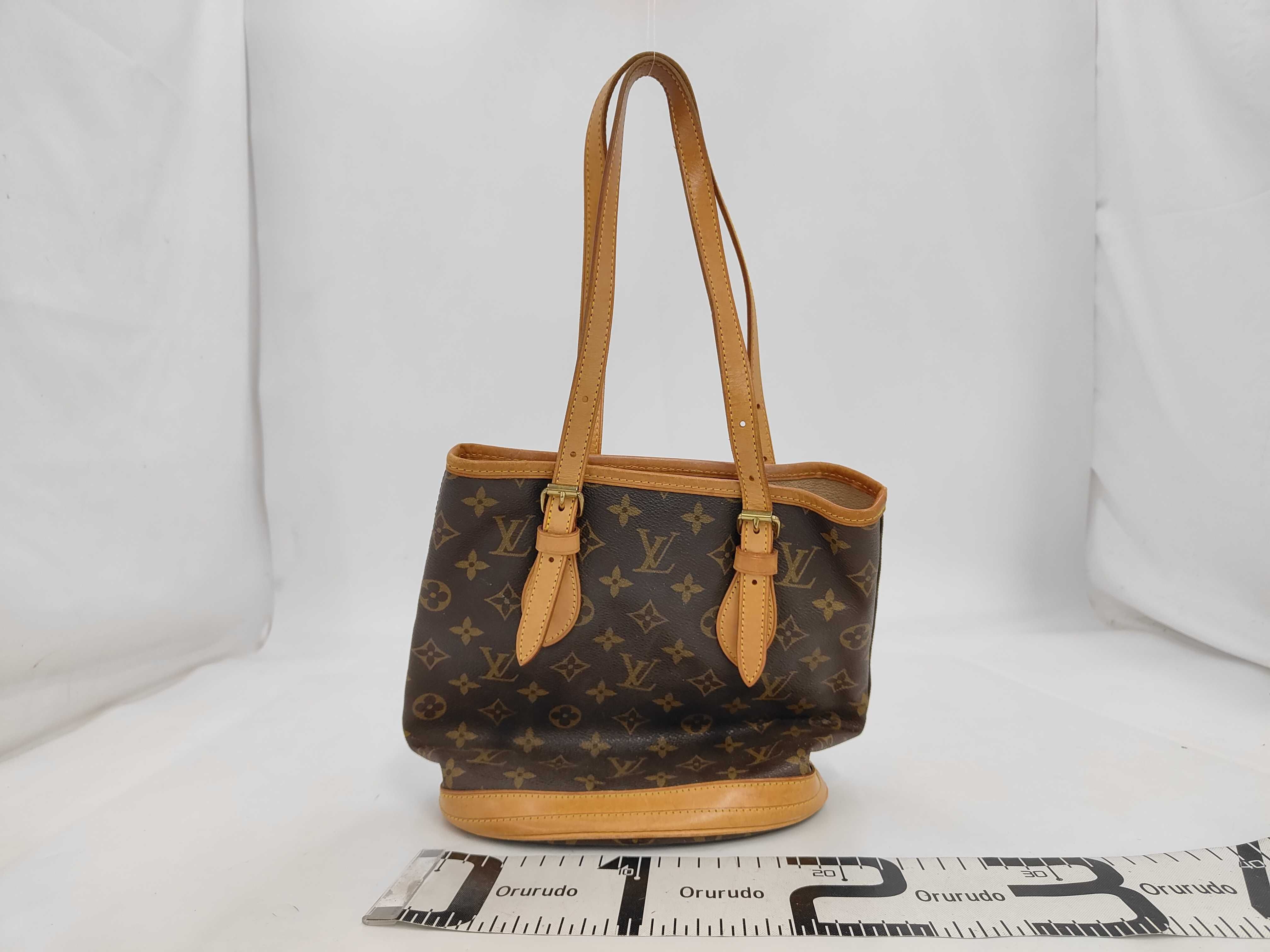 Monogram M42238 Petite Bucket Tote Bag with Pouch — view 2