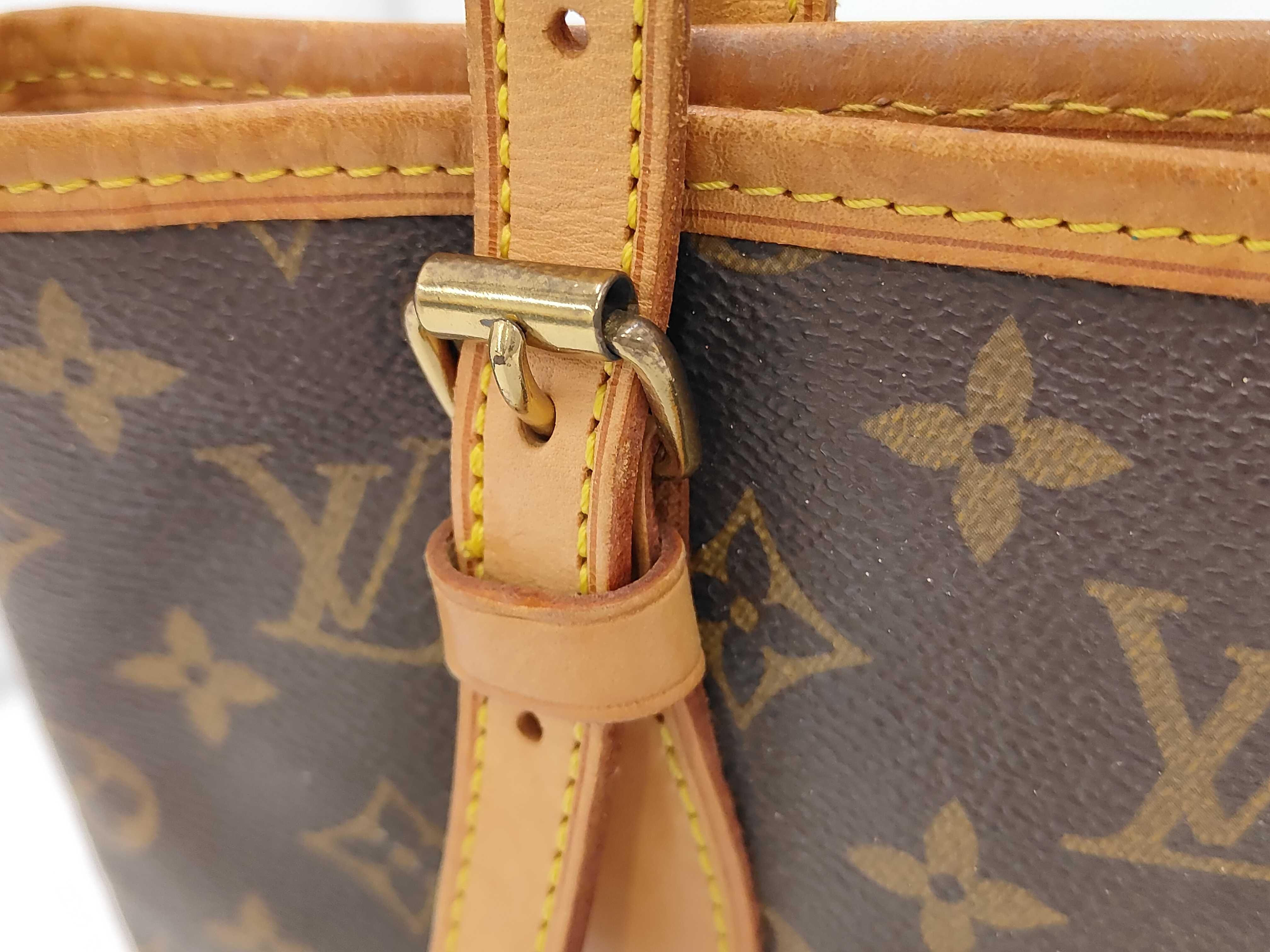 Monogram M42238 Petite Bucket Tote Bag with Pouch — view 3