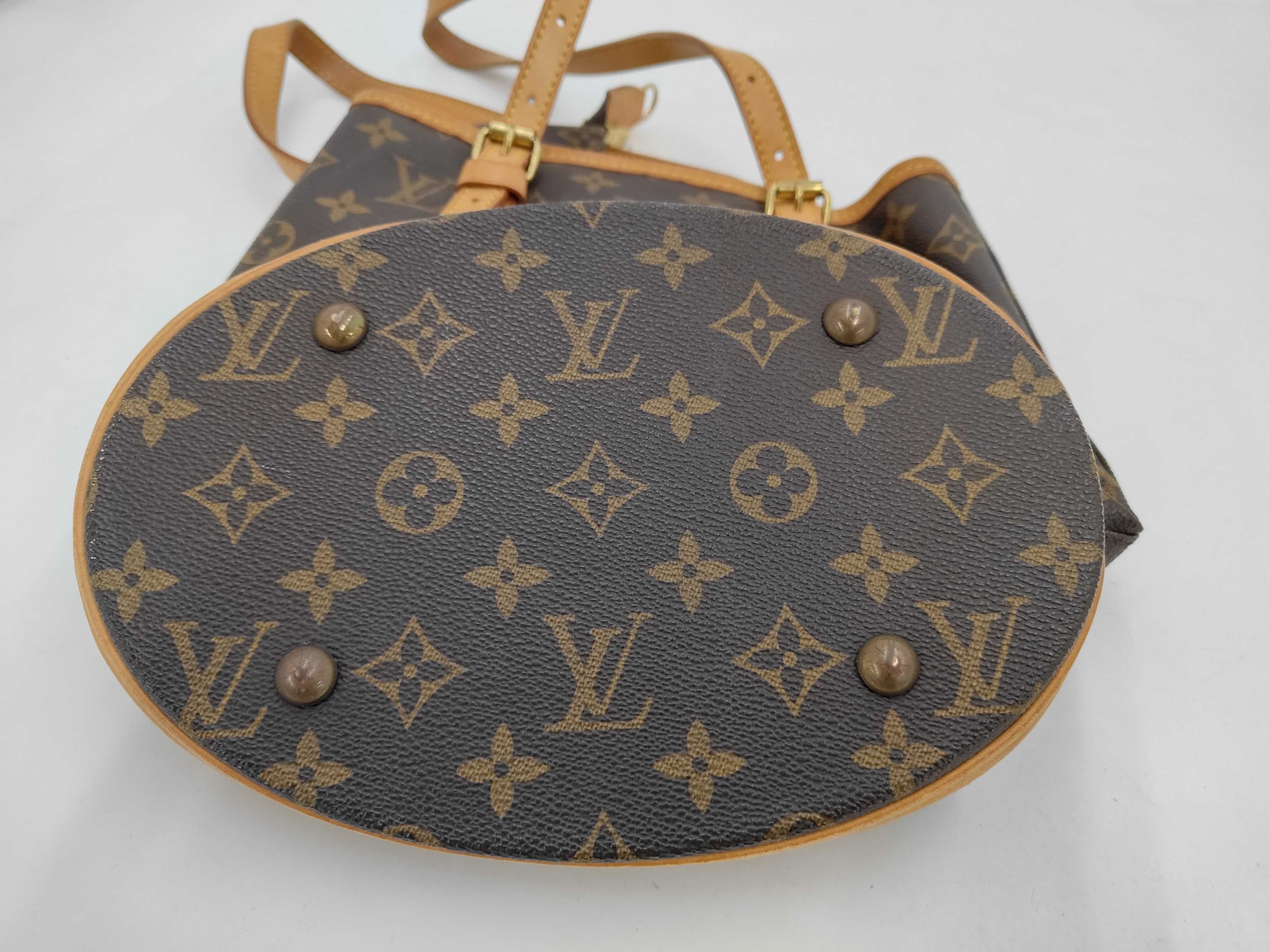 Monogram M42238 Petite Bucket Tote Bag with Pouch — view 7