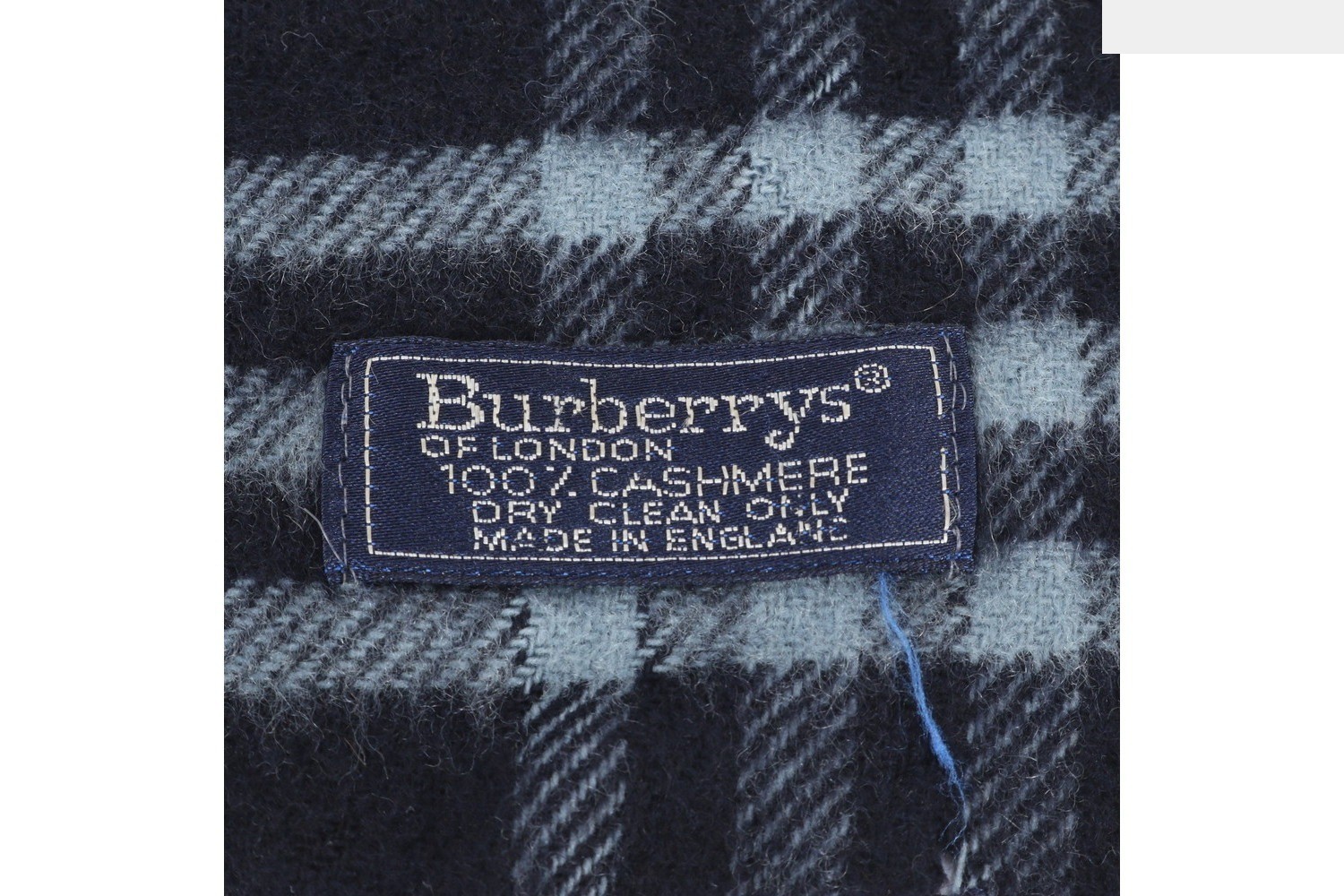 100% Cashmere Check Scarf — view 6