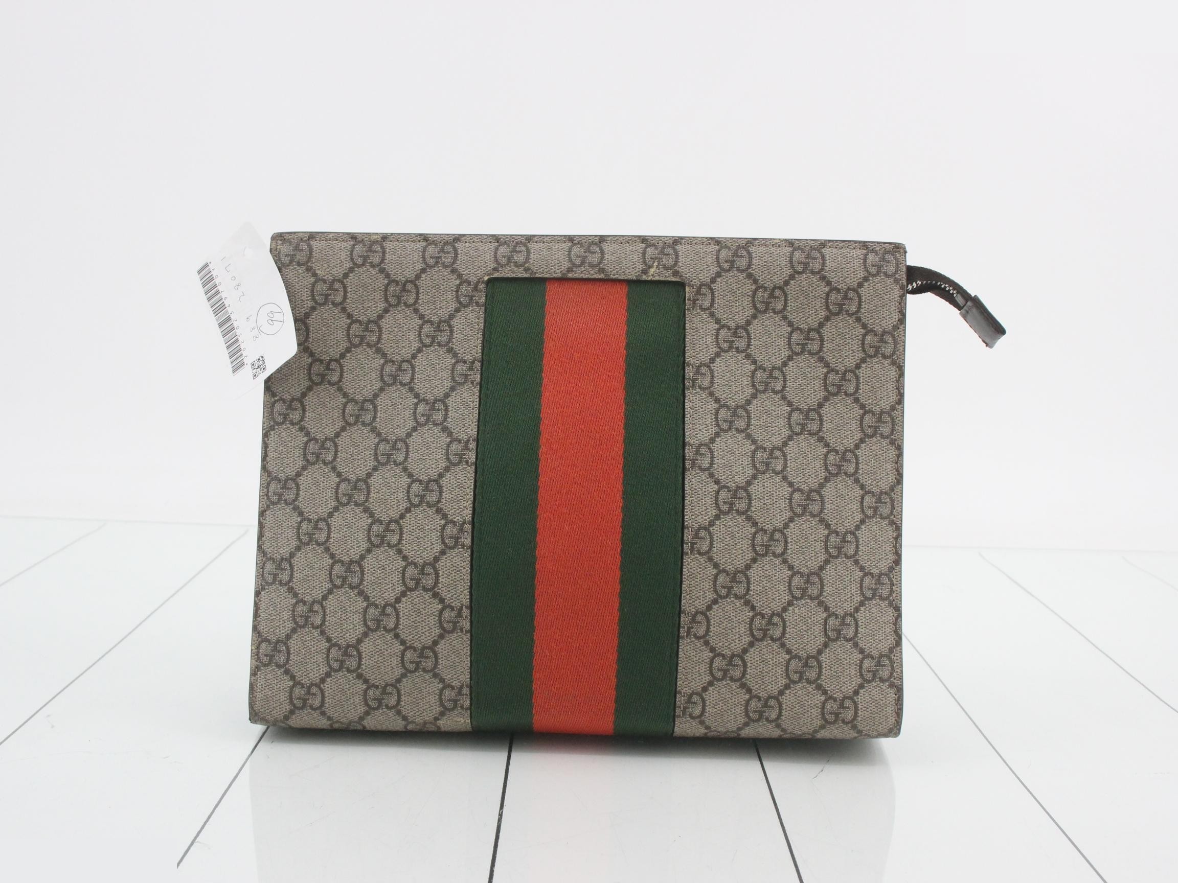 GG Supreme Web Clutch Bag — view 2