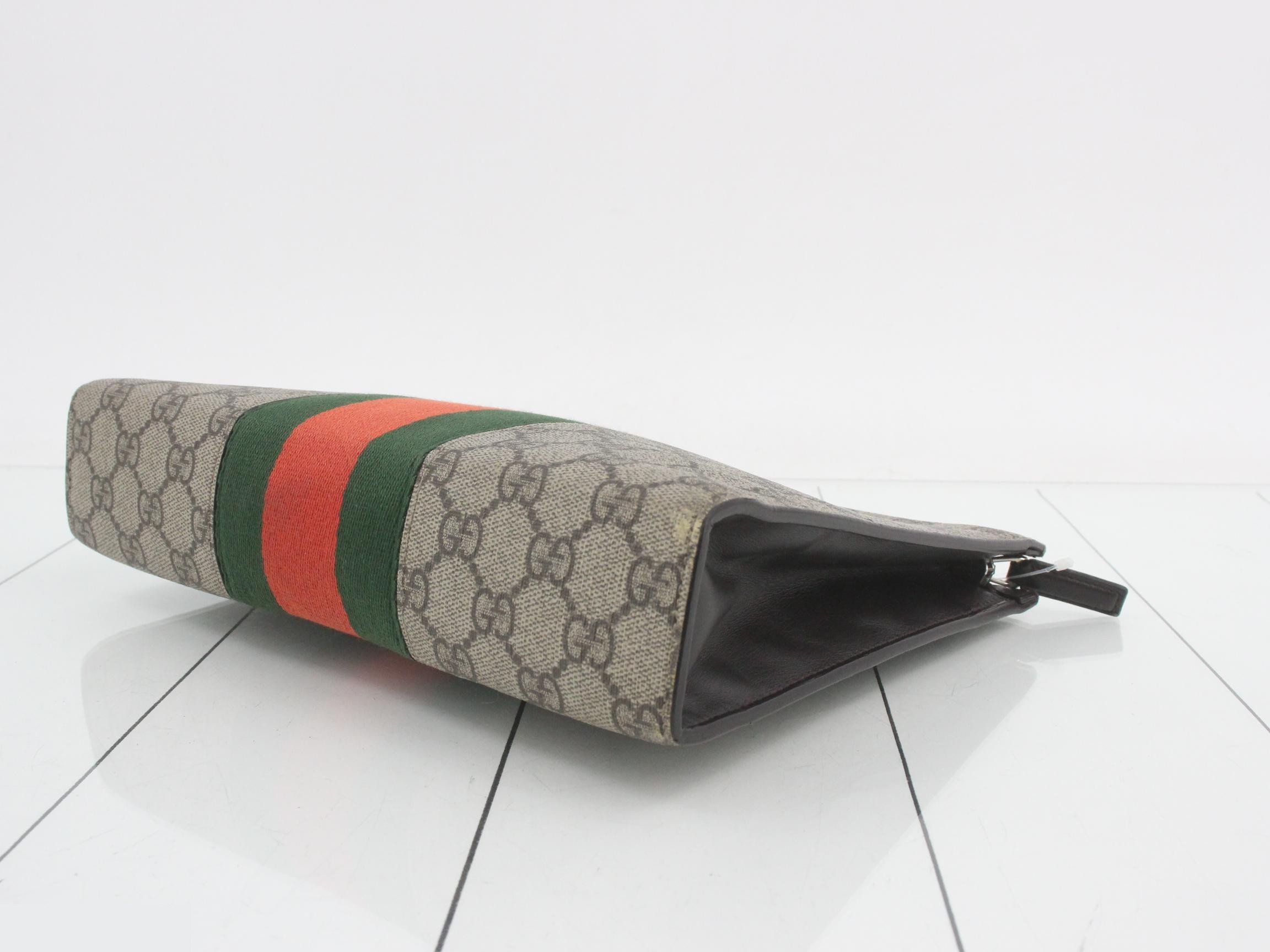 GG Supreme Web Clutch Bag — view 6