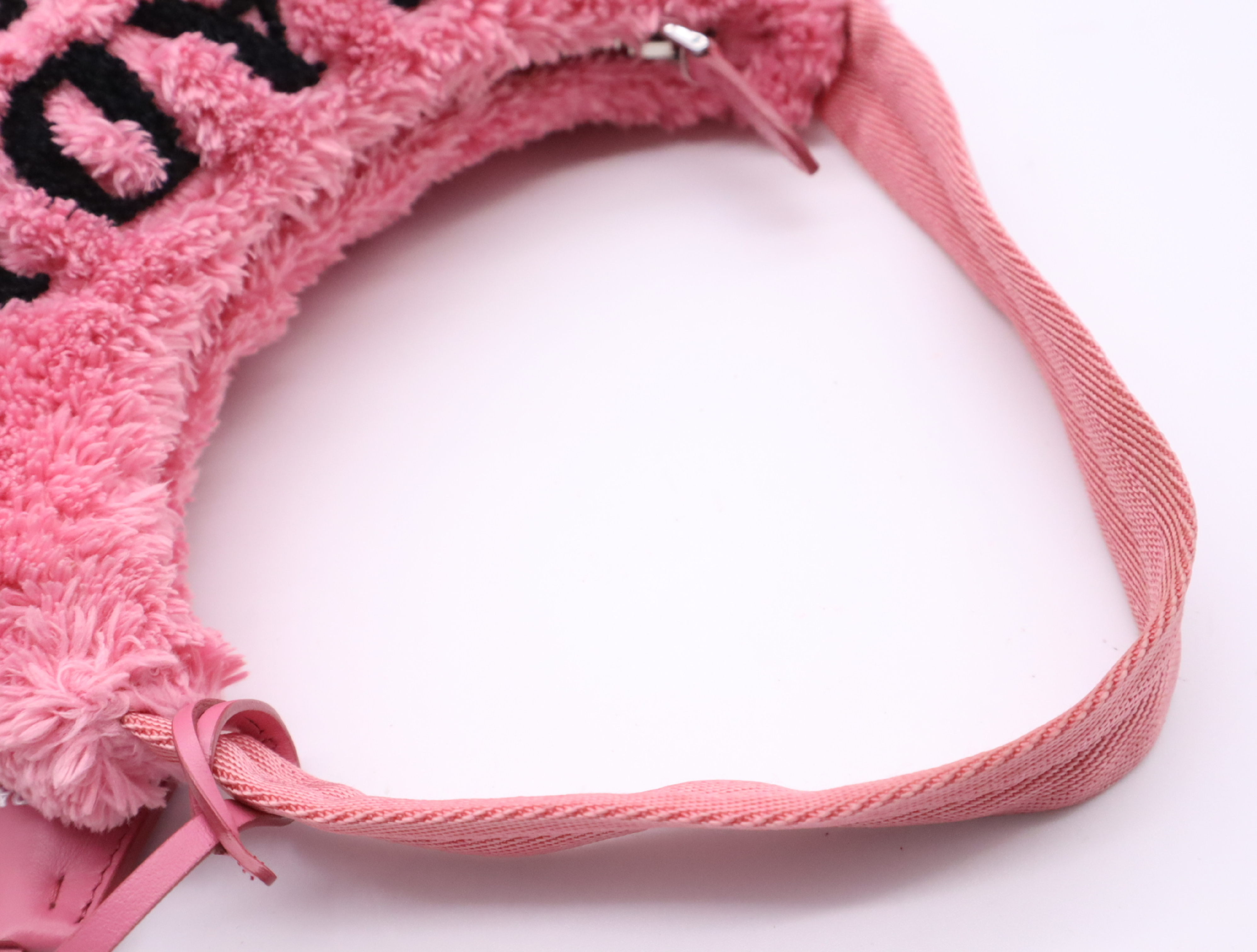 Pile Fabric Re-Edition 2000 Terry Mini Bag Handbag Pink with Clochette — view 10