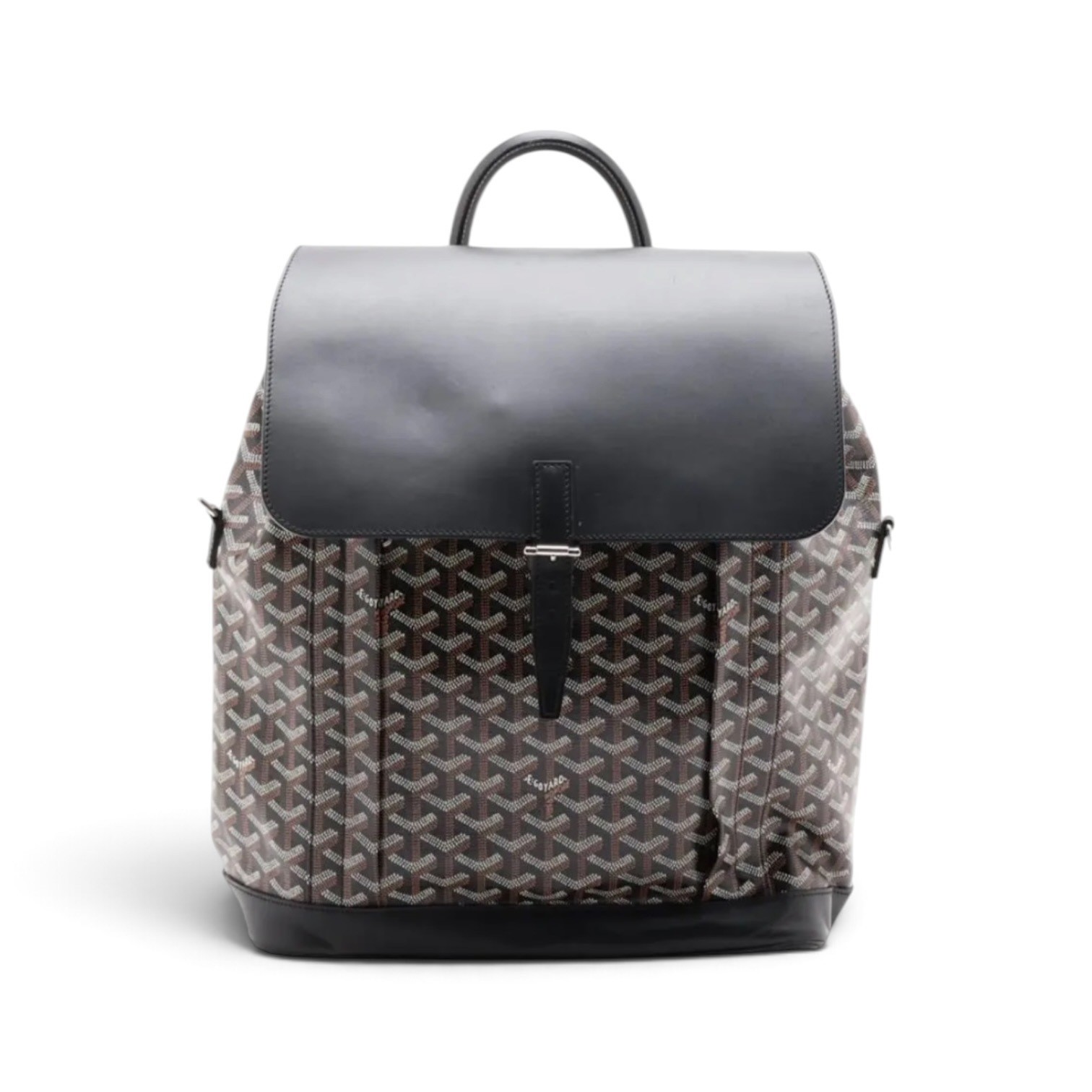 Alpan PVC x Leather Backpack, Black