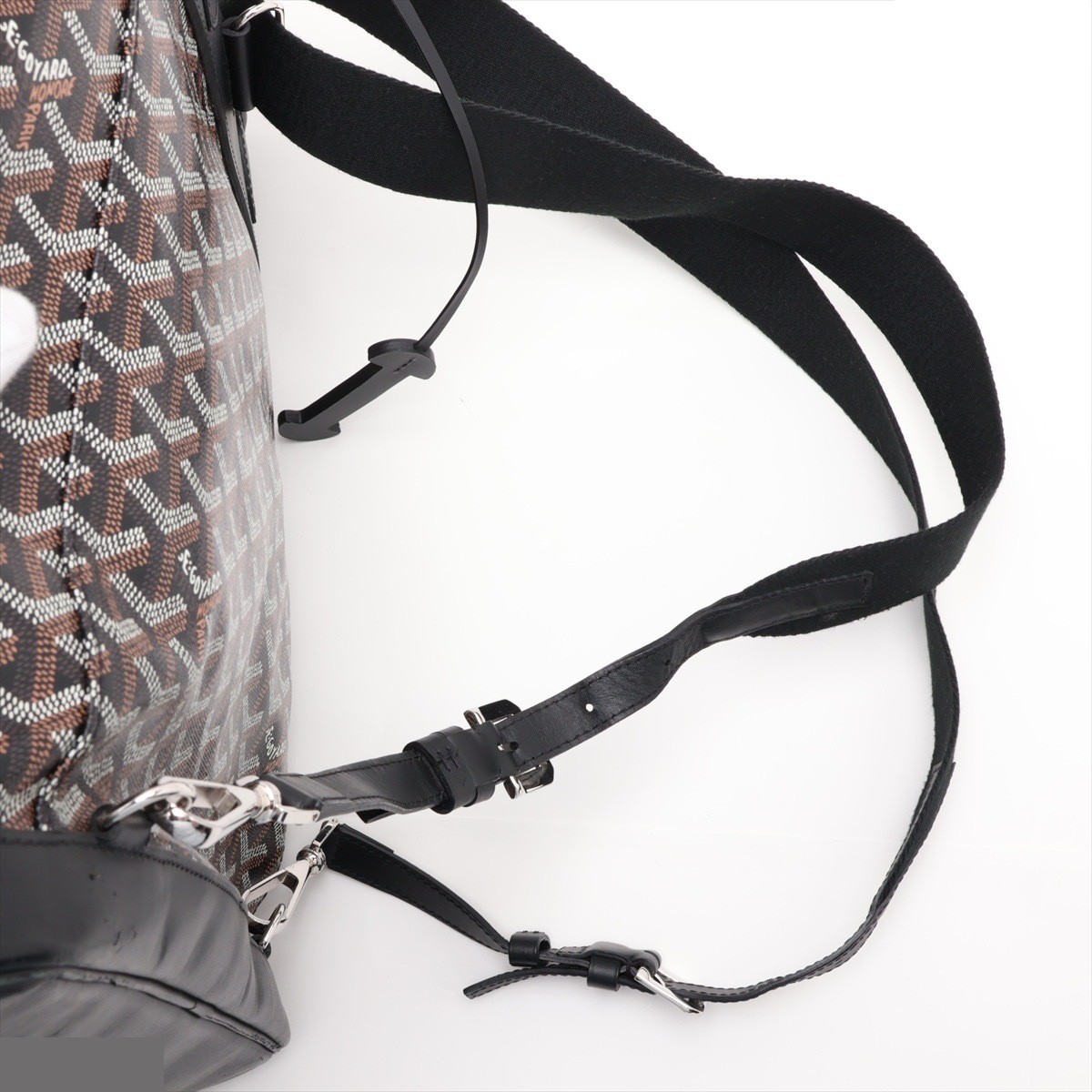 Alpan PVC x Leather Backpack, Black — view 5