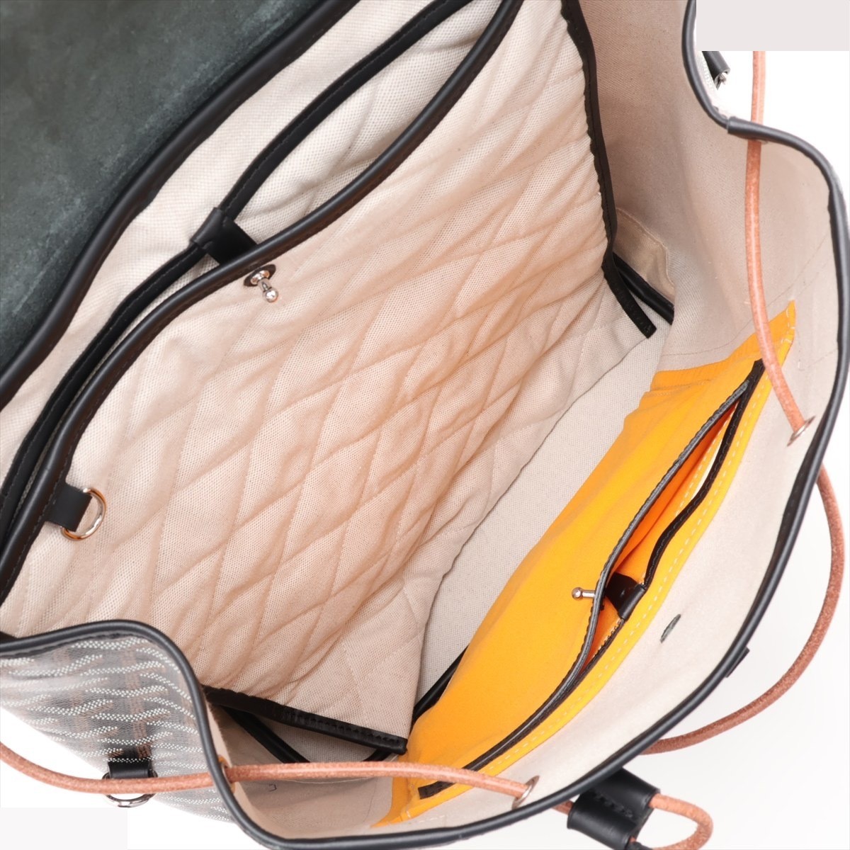 Alpan PVC x Leather Backpack, Black — view 6