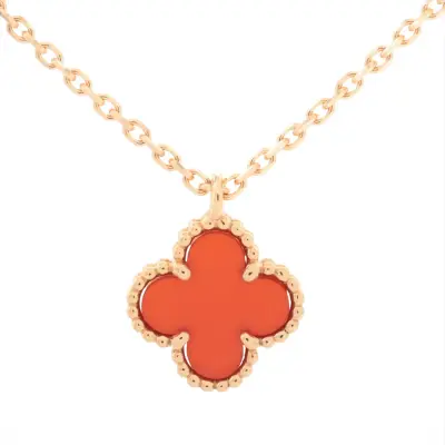 Sweet Alhambra Carnelian Necklace 750 (PG) 2.8g JG874631 VCARN59M00