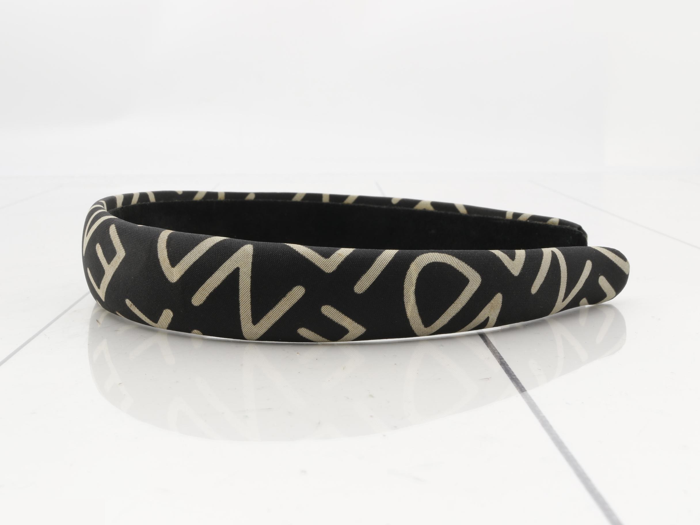 Other line: Accessories, Headbands, Logo Print, Black — view 3