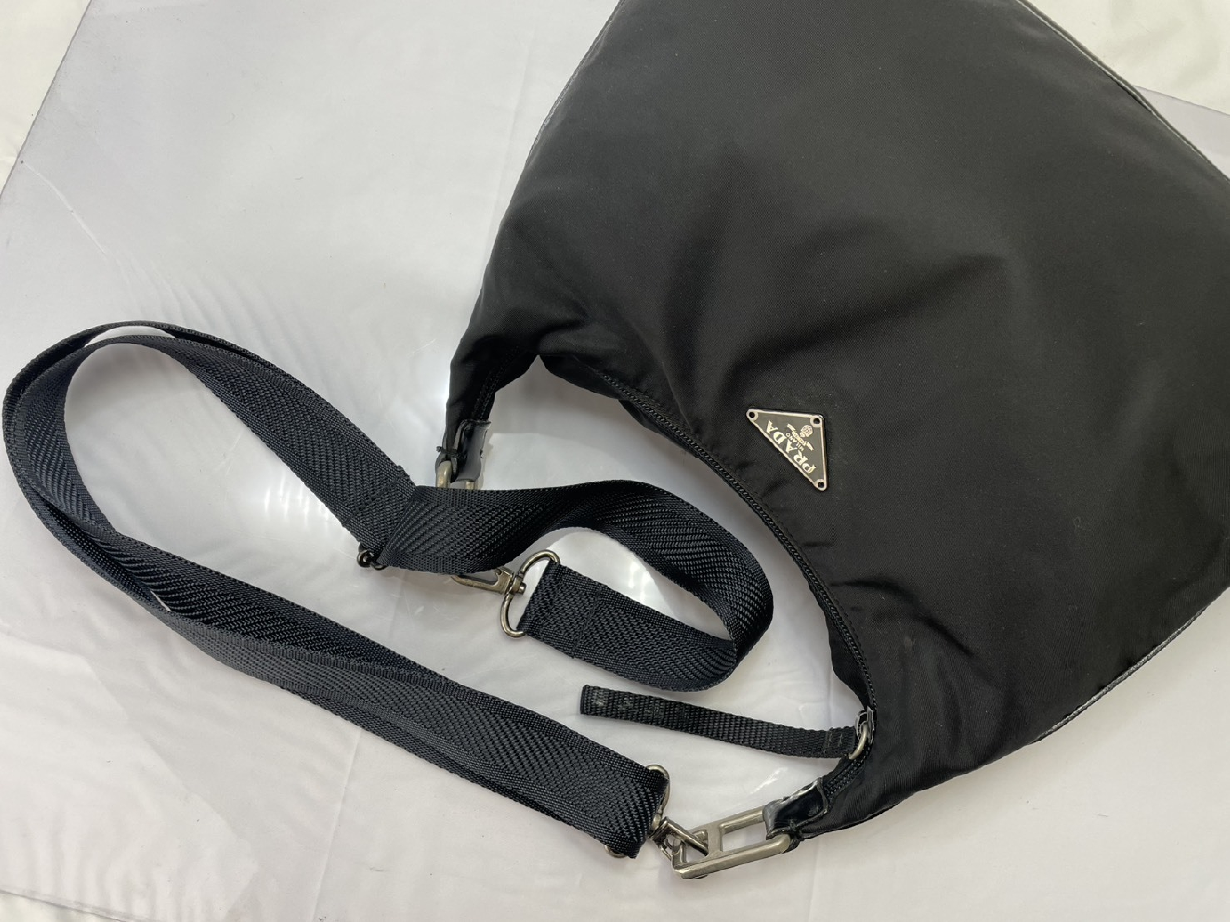 Shoulder Bag, Prada 2-way Clutch Bag, OPTI Engraved Shoulder Bag — view 9