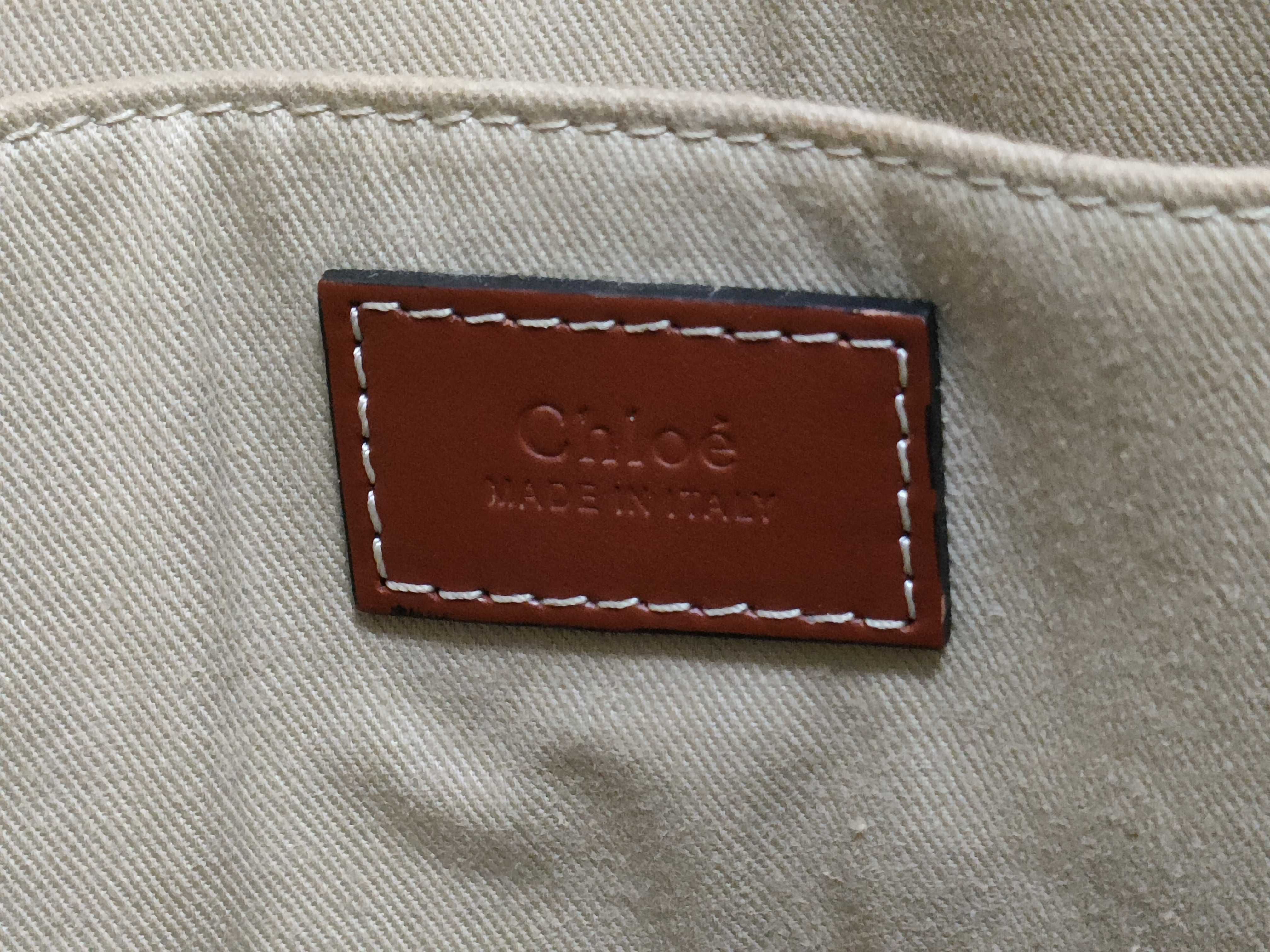 DU-Chloé Woody Large Canvas Tote Bag Beige — view 11