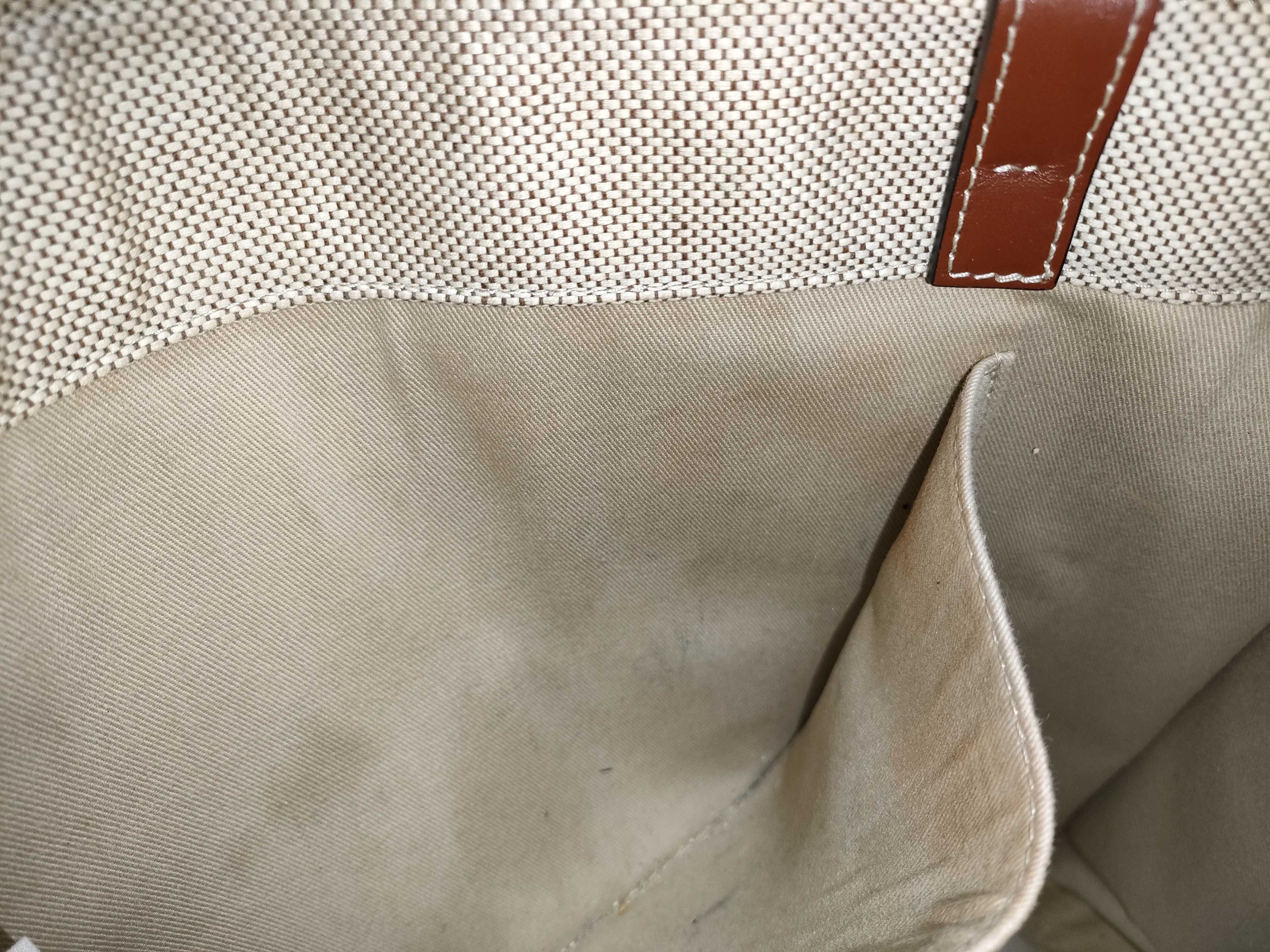 DU-Chloé Woody Large Canvas Tote Bag Beige — view 12