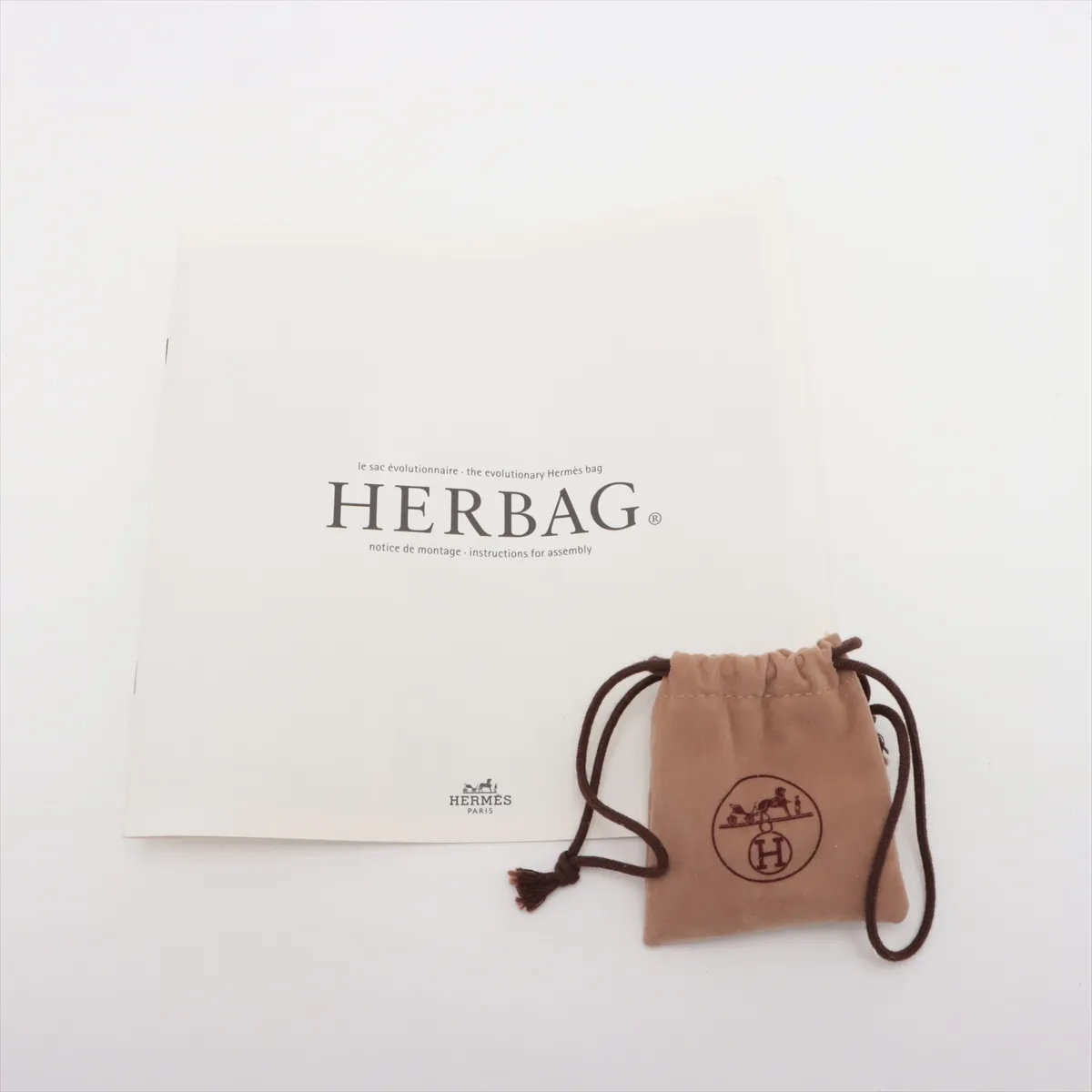 Herbag Ad PM Toile H x Vache Hunter Beige Silver Hardware C: 1999 — view 12