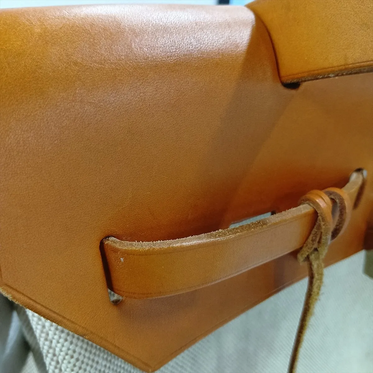 Herbag Ad PM Toile H x Vache Hunter Beige Silver Hardware C: 1999 — view 14