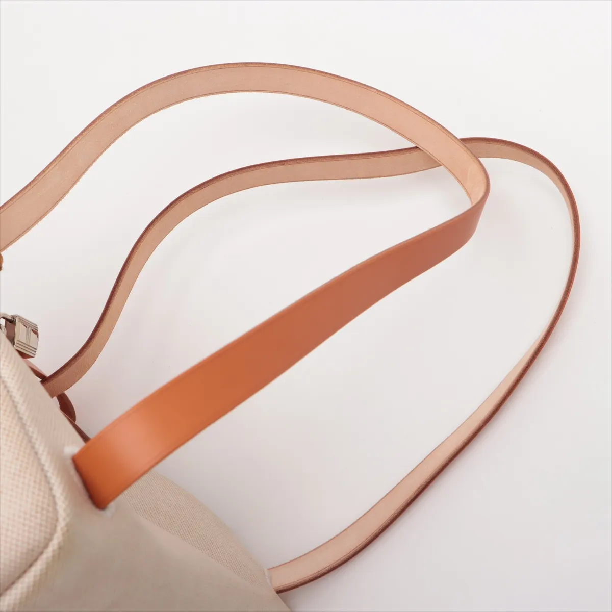 Herbag Ad PM Toile H x Vache Hunter Beige Silver Hardware C: 1999 — view 6