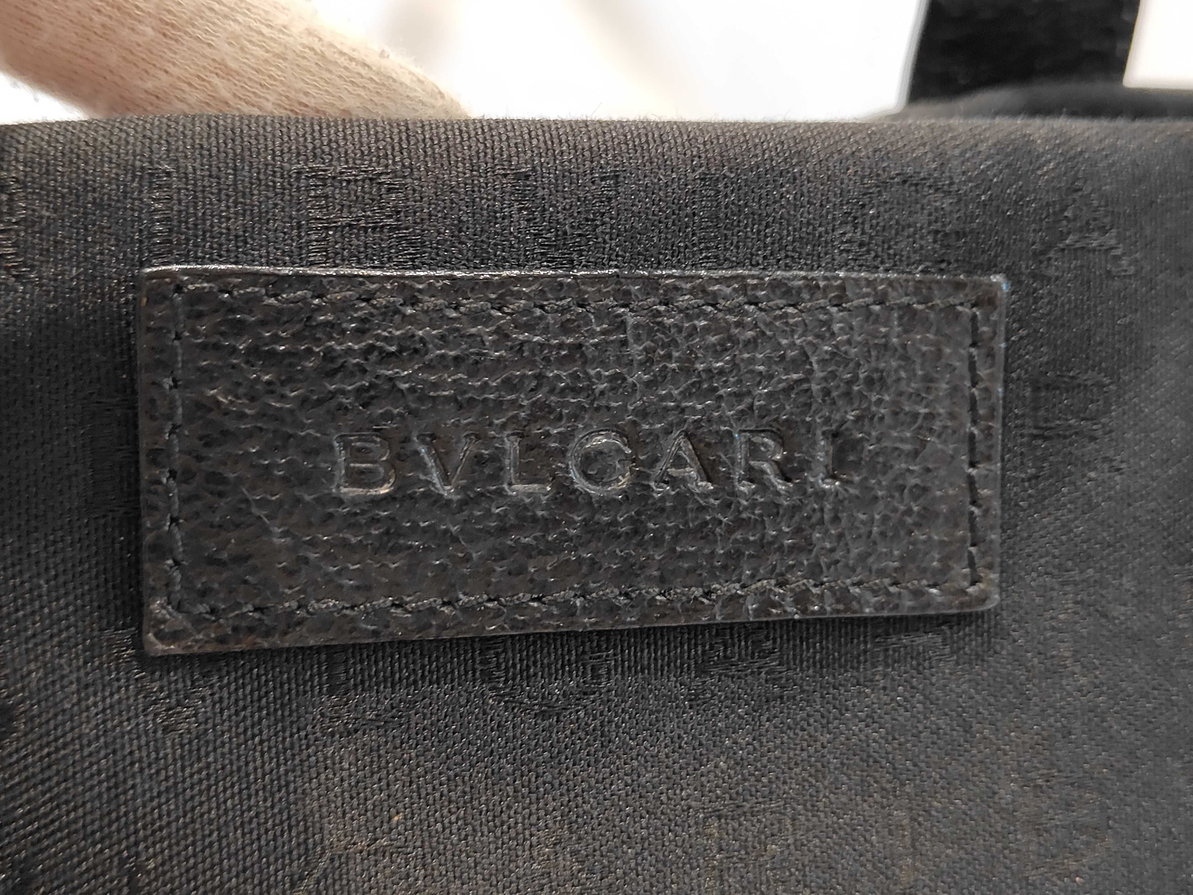 Logomania Bulgari Canvas Logomania Handbag Tote Bag — view 9