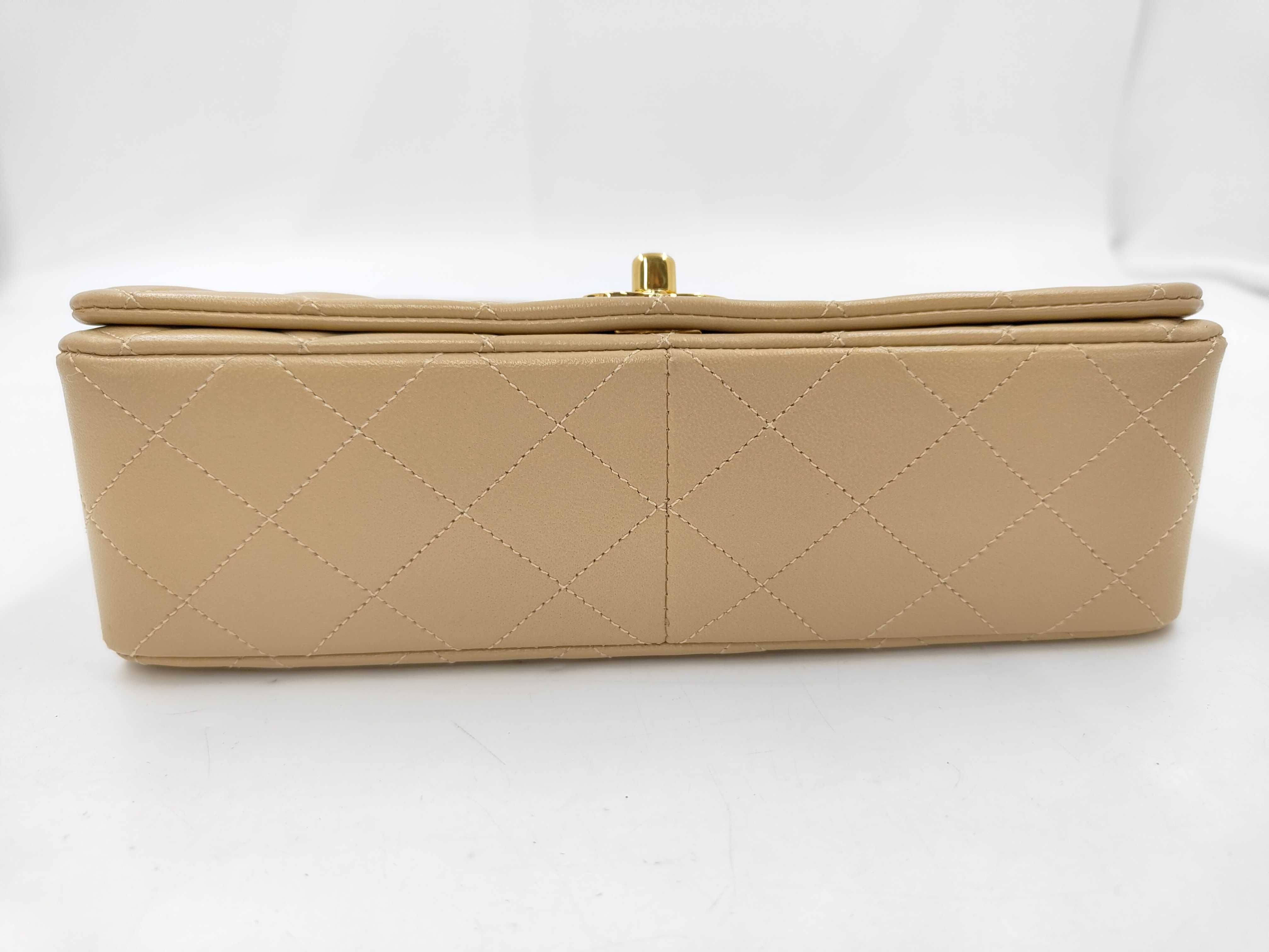 Lambskin Matelassé 23 Beige Gold Hardware Chain Shoulder Bag — view 6