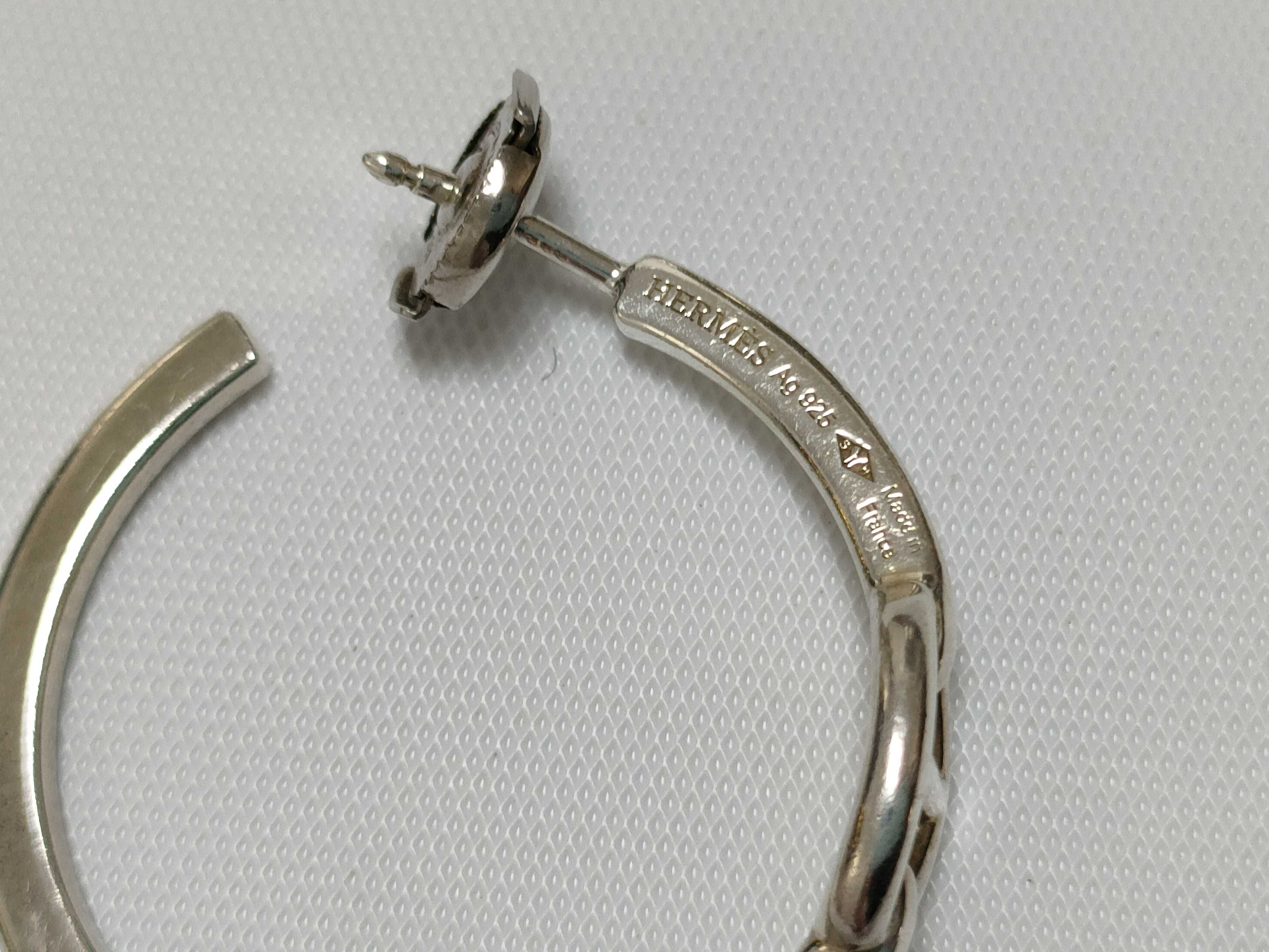 Chaine d'Ancre Hoop Earrings, SV925, 8.5g — view 4