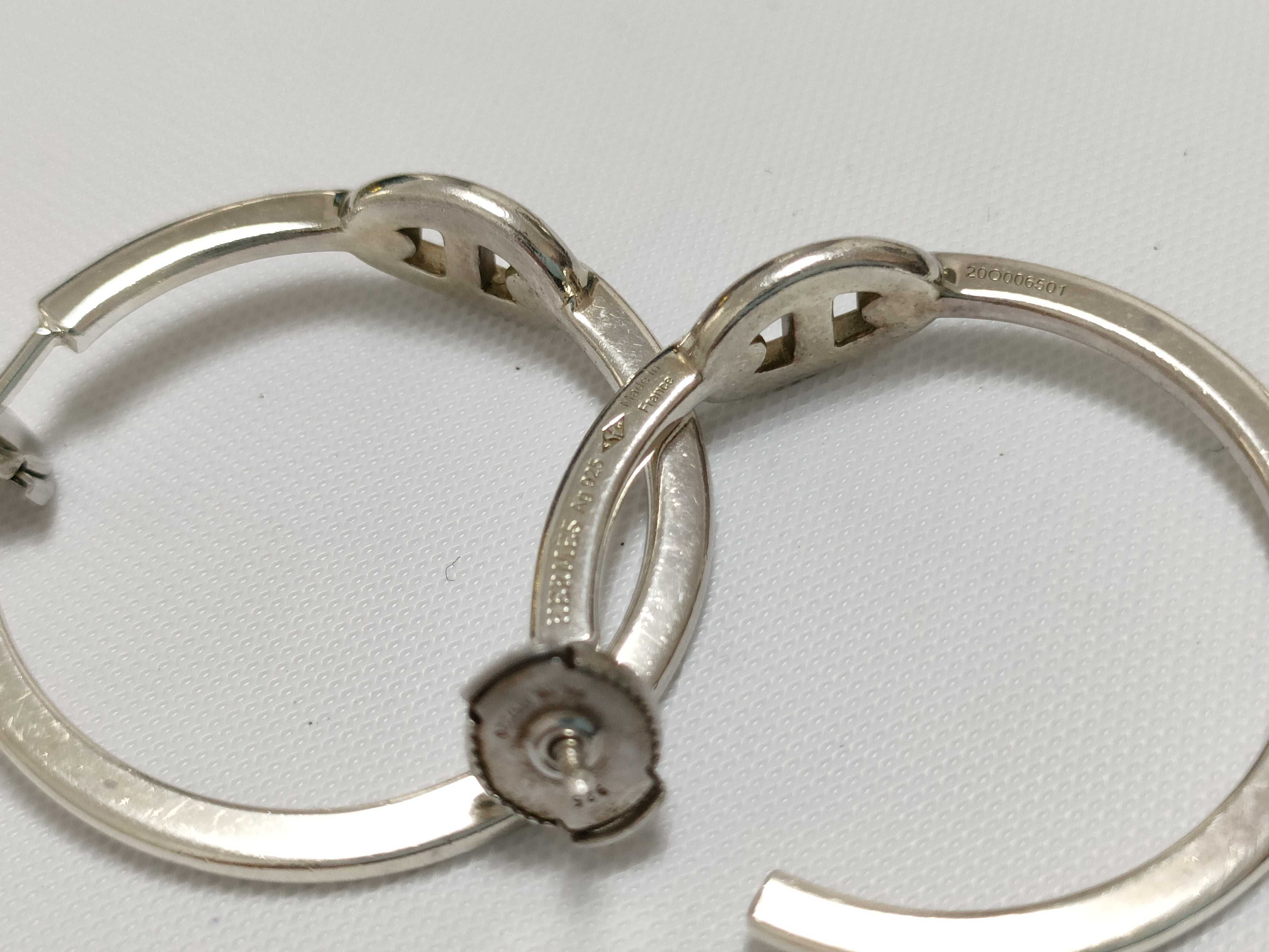 Chaine d'Ancre Hoop Earrings, SV925, 8.5g — view 5