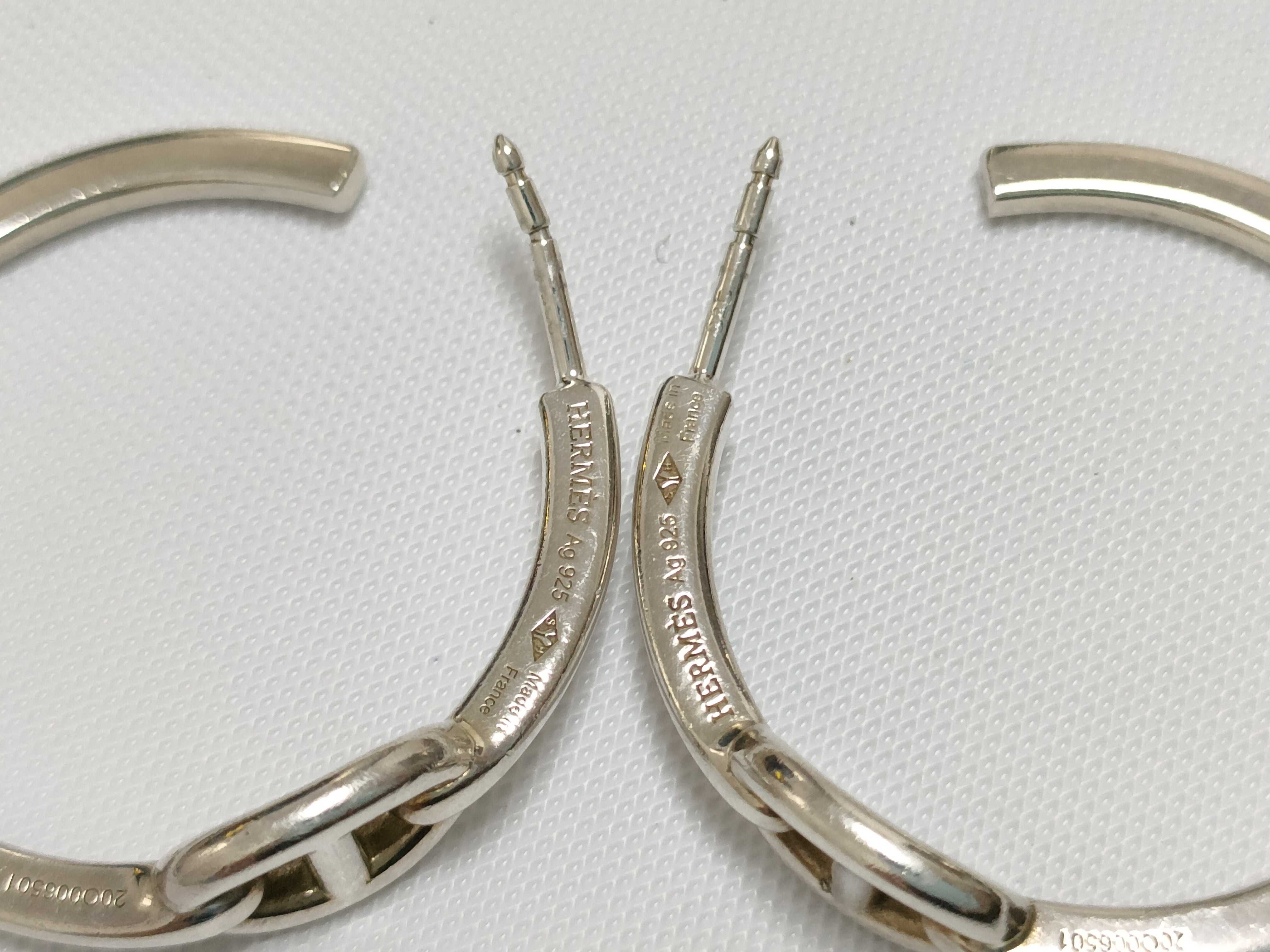 Chaine d'Ancre Hoop Earrings, SV925, 8.5g — view 6