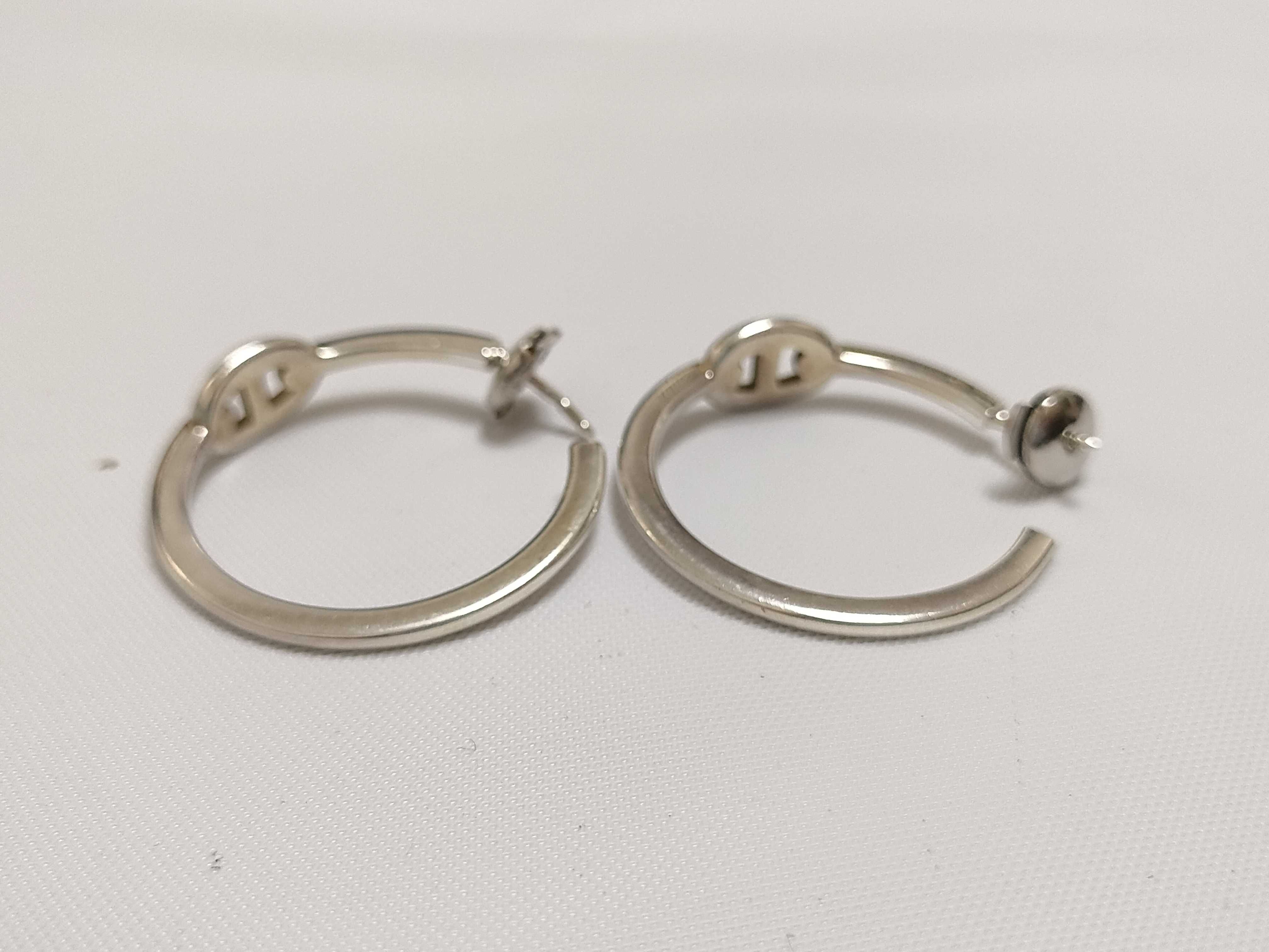 Chaine d'Ancre Hoop Earrings, SV925, 8.5g — view 9