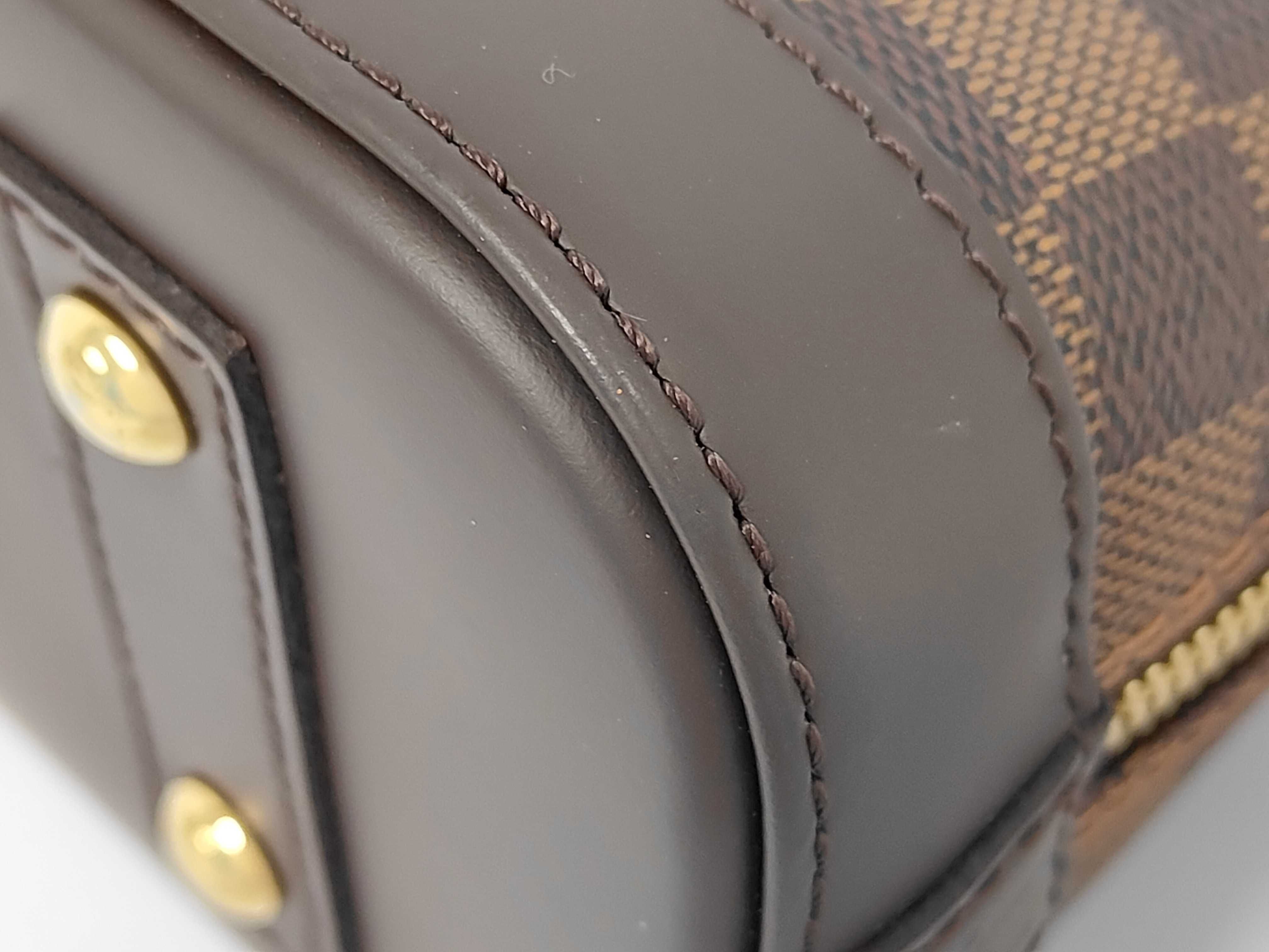 N41221 Damier Alma BB Handbag (RFID detected, includes shoulder strap, clochette, padlock, and 2 keys) — view 6