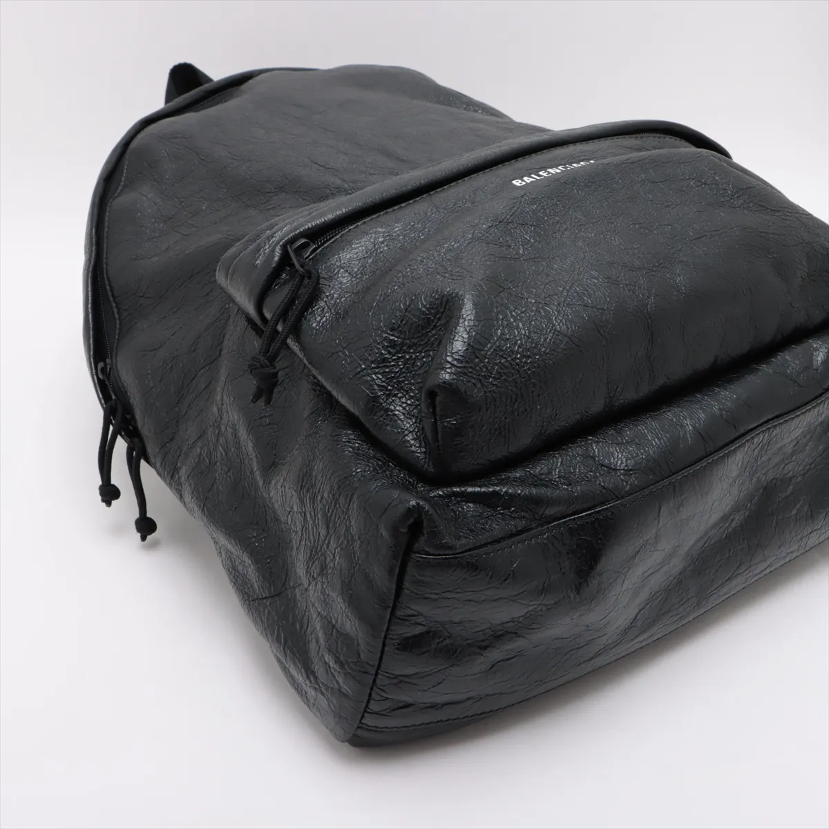 Explorer Leather Backpack/Rucksack, Black 503221 — view 4