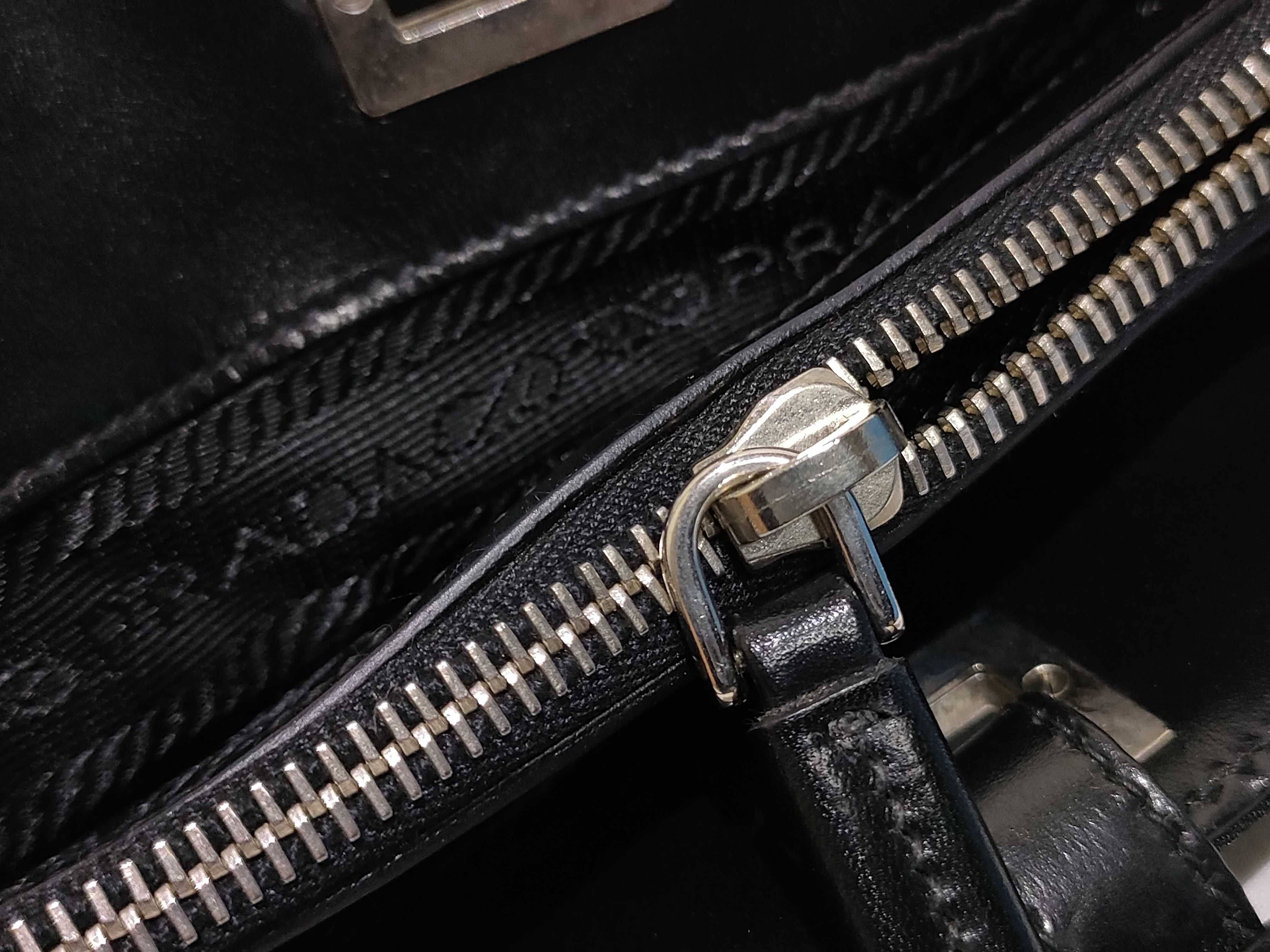 Nylon Prada Triangle Logo Nylon Handbag — view 15