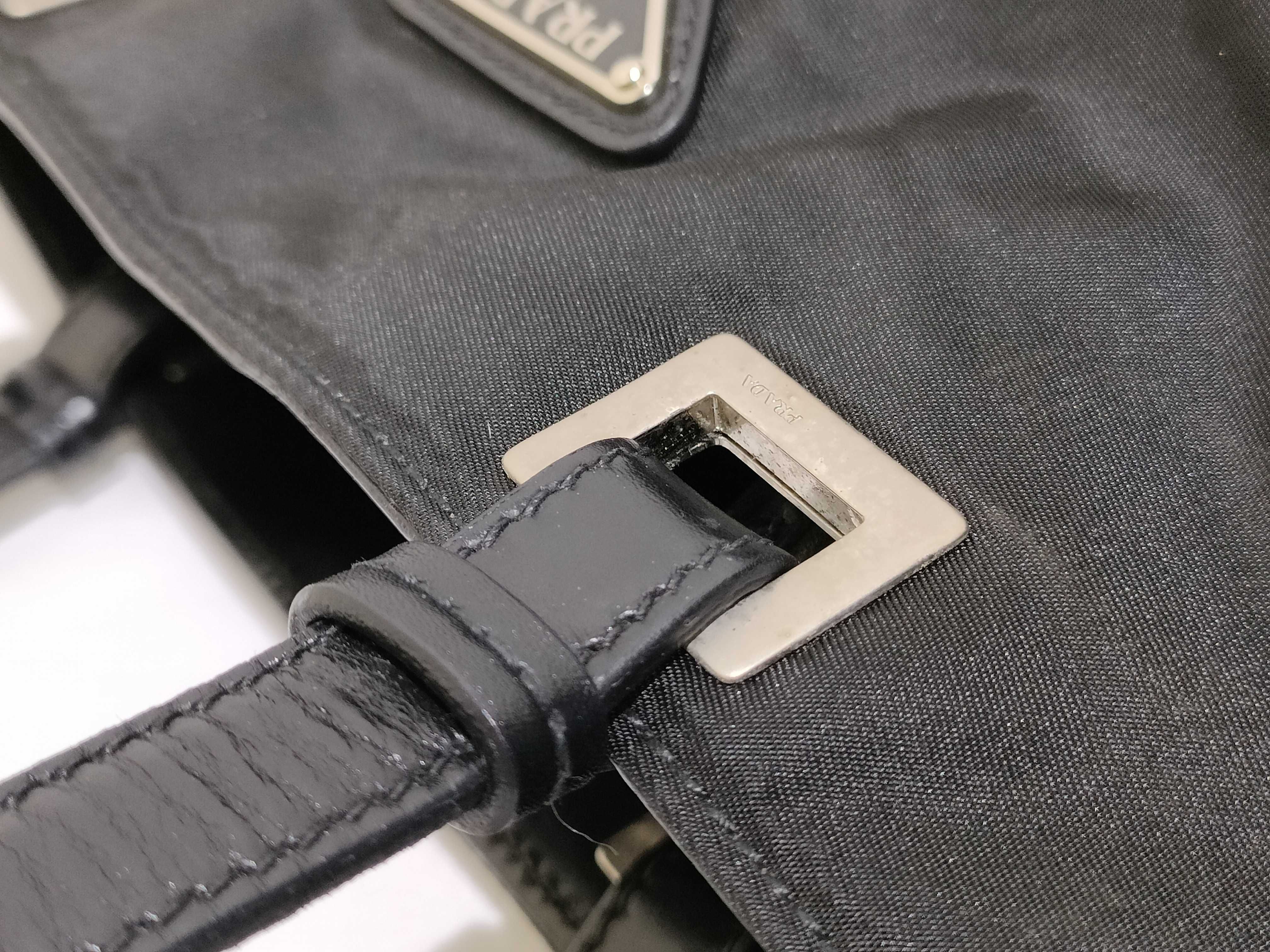 Nylon Prada Triangle Logo Nylon Handbag — view 5