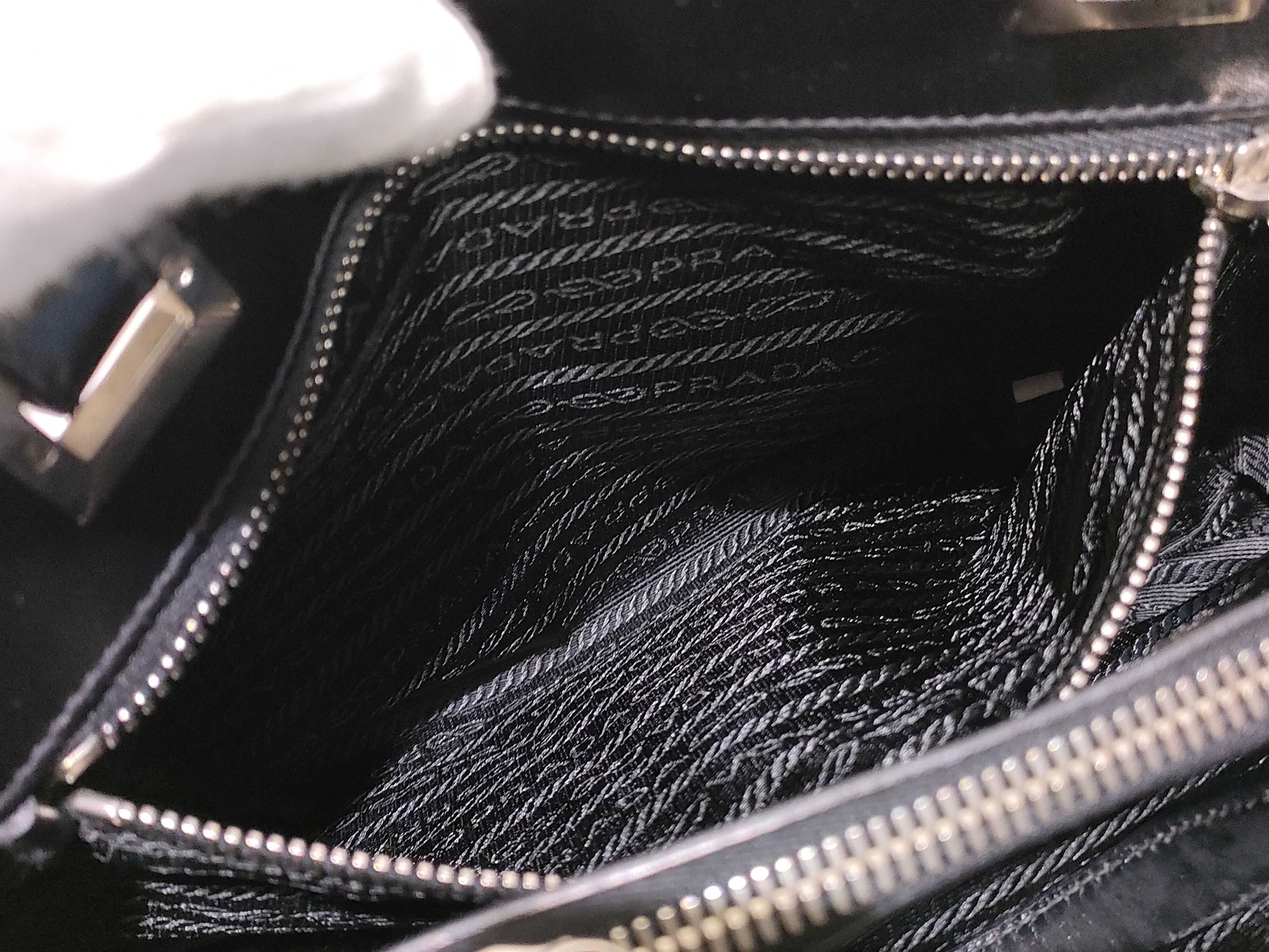 Nylon Prada Triangle Logo Nylon Handbag — view 9