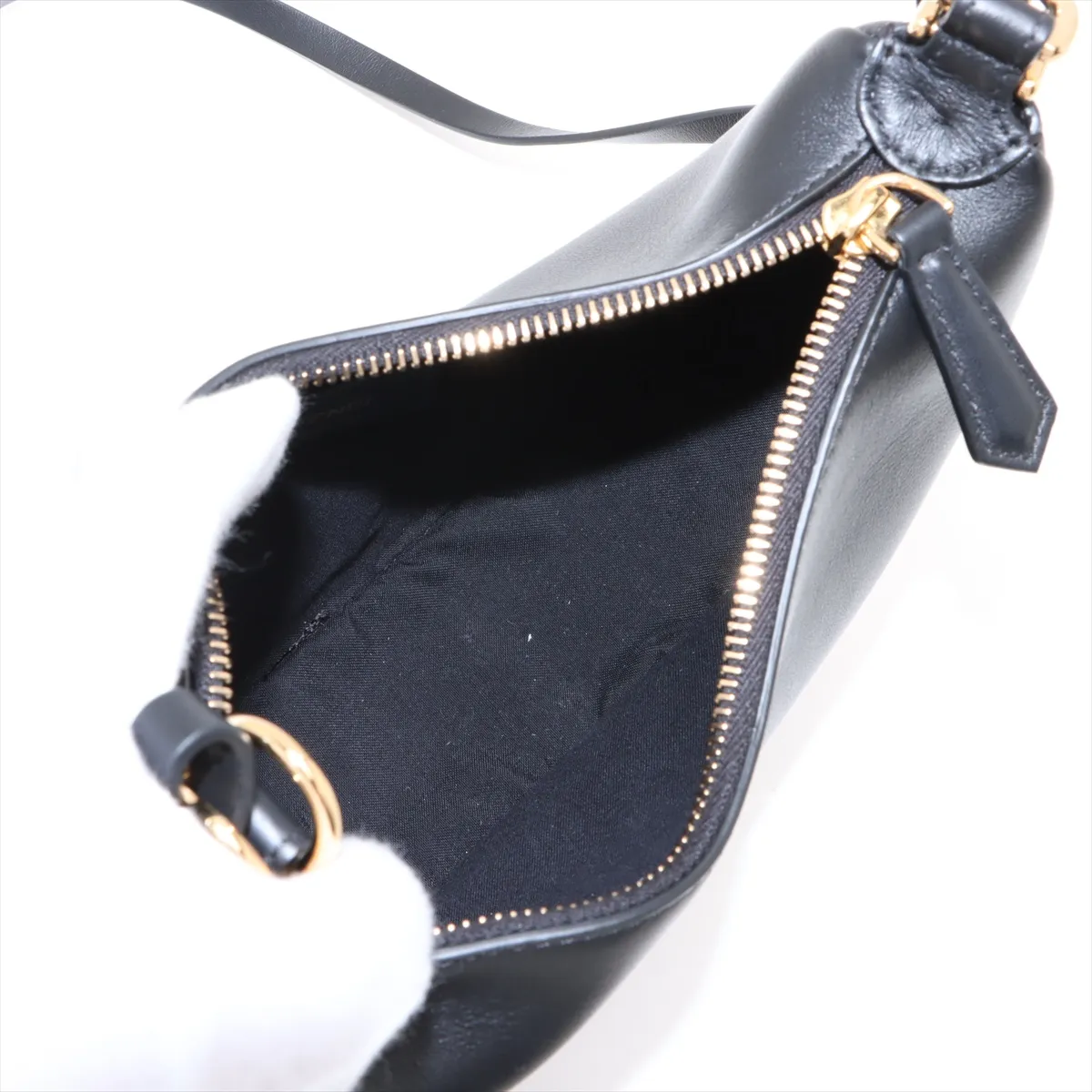 Graphy Mini Leather 2-Way Handbag, Black 8BS081 — view 6
