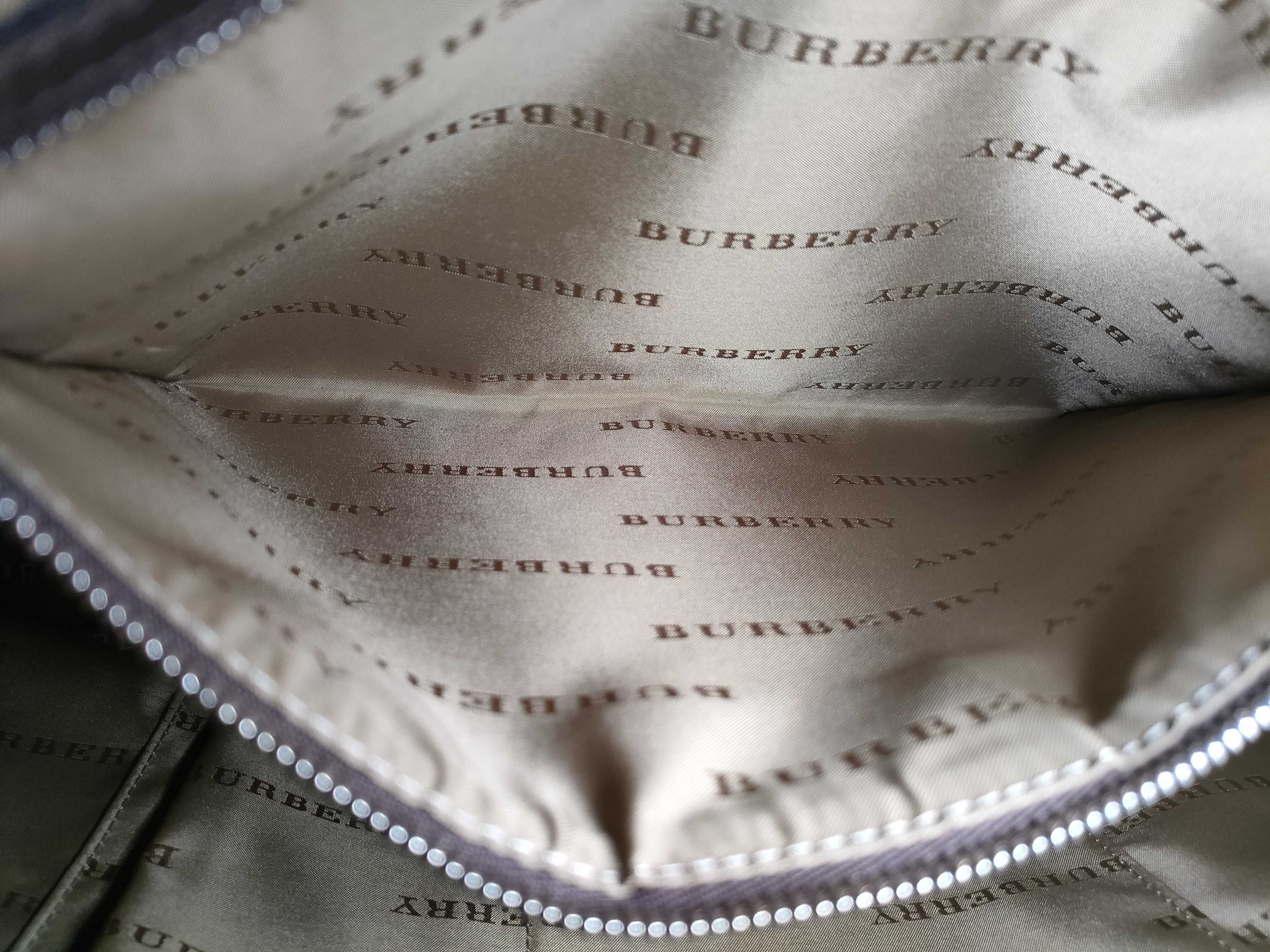 Briefcase Tote Bag, Khaki Nylon Leather Tote Bag — view 12