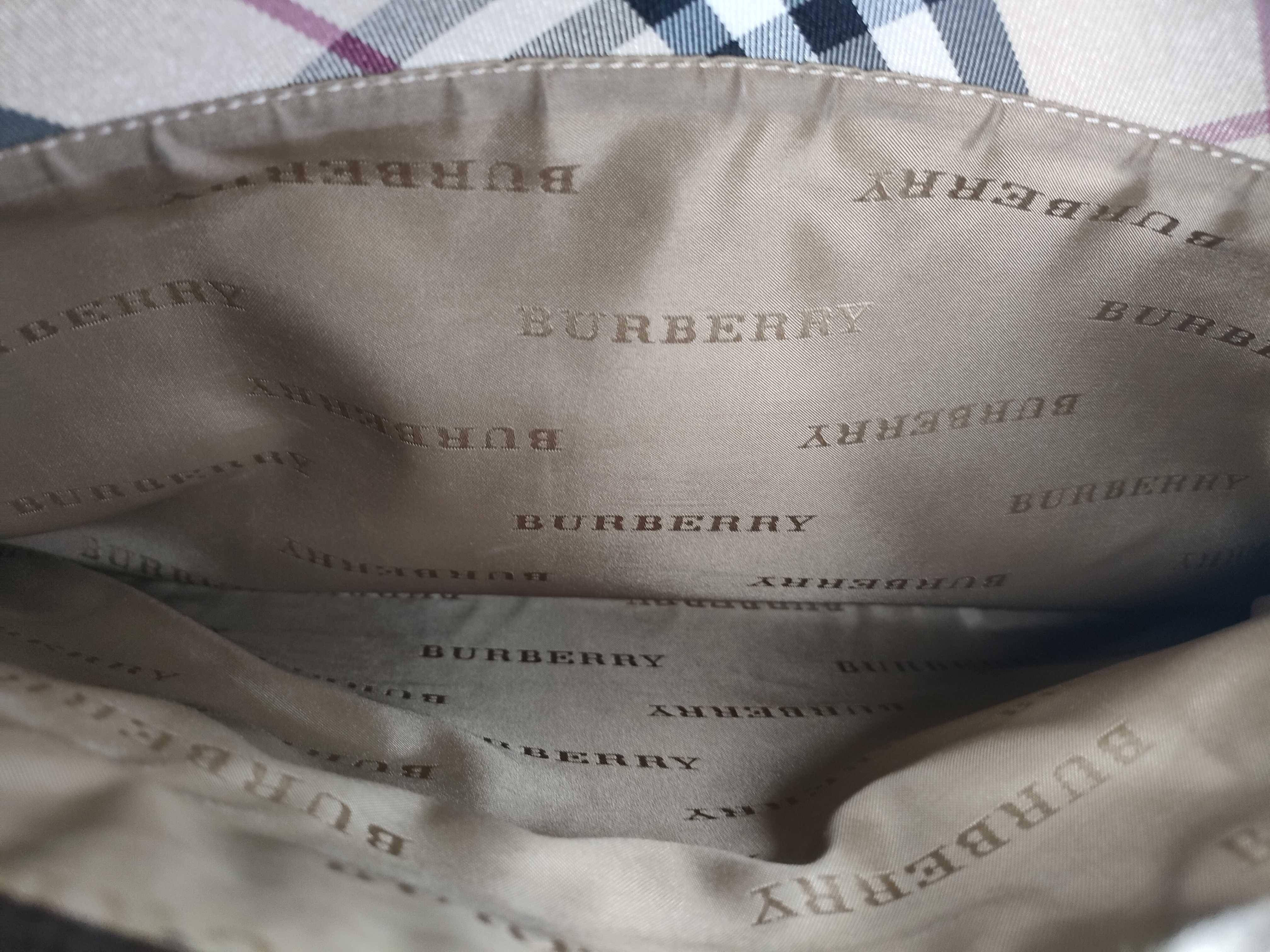 Briefcase Tote Bag, Khaki Nylon Leather Tote Bag — view 14
